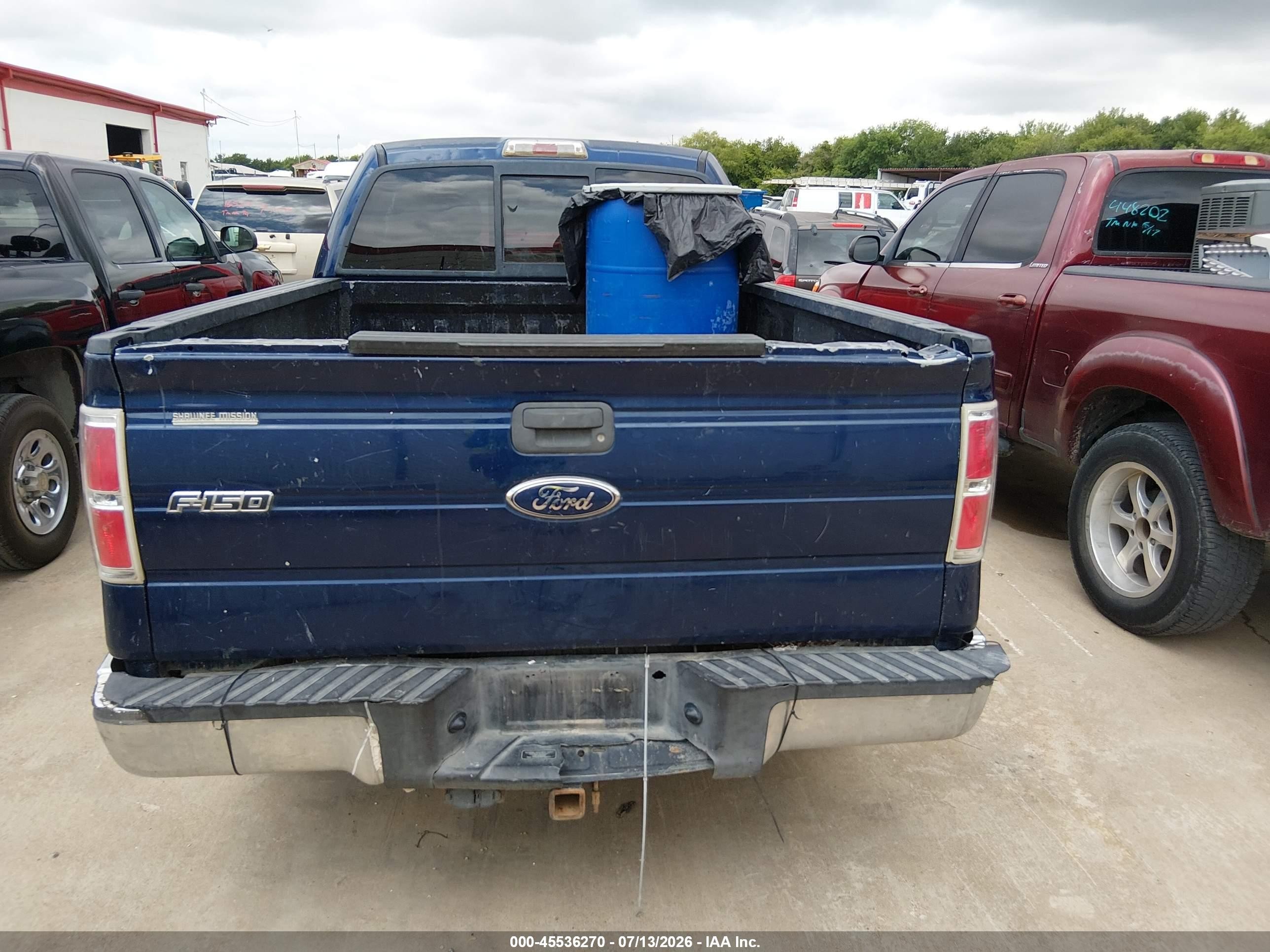 2010 Ford F-150 Stx/xl/xlt Blue vin: 1FTEX1E86AKC53934