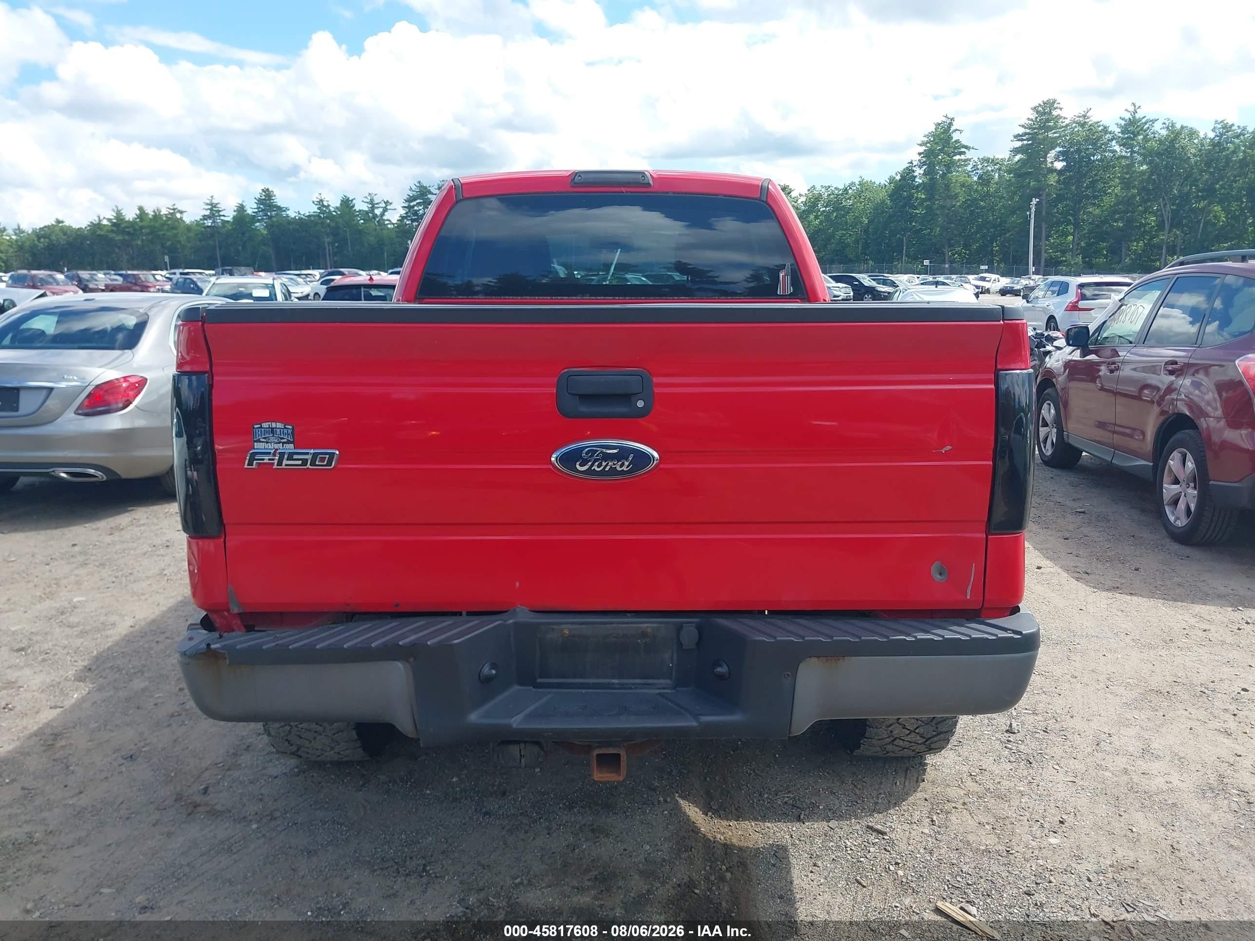 2010 Ford F-150 Stx/xl/xlt Red vin: 1FTEX1E86AKE47461