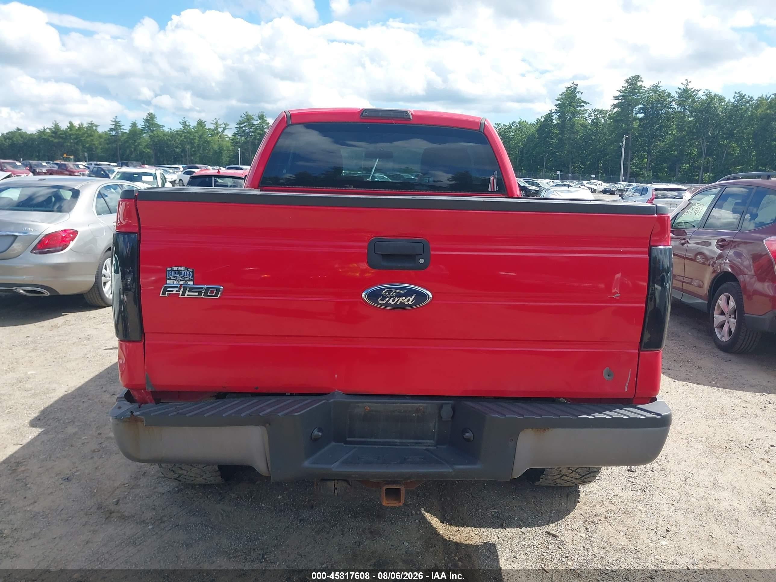 2010 Ford F-150 Stx/xl/xlt Red vin: 1FTEX1E86AKE47461