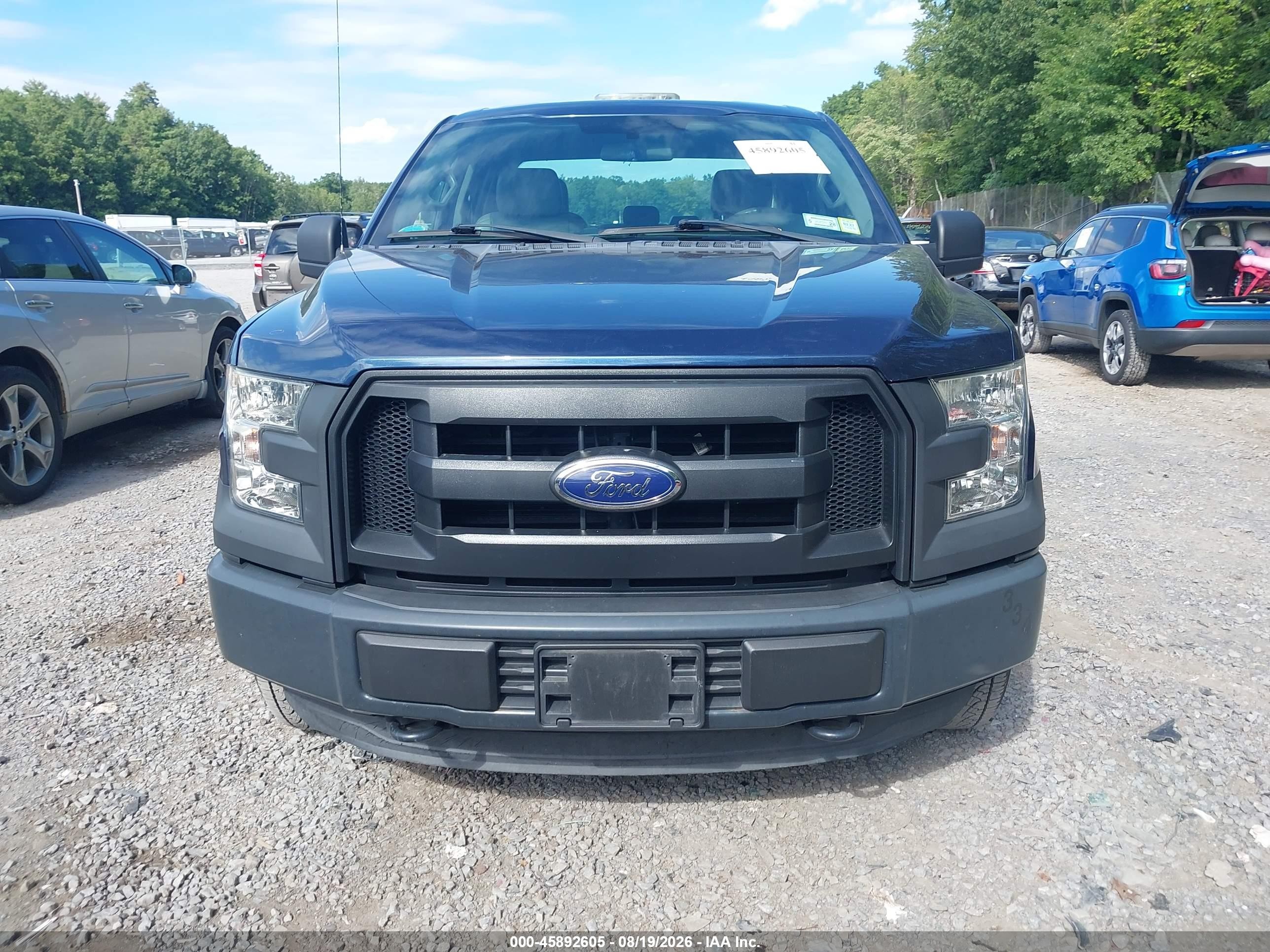 2015 Ford F-150 Xl Blue vin: 1FTEX1E87FFB48772