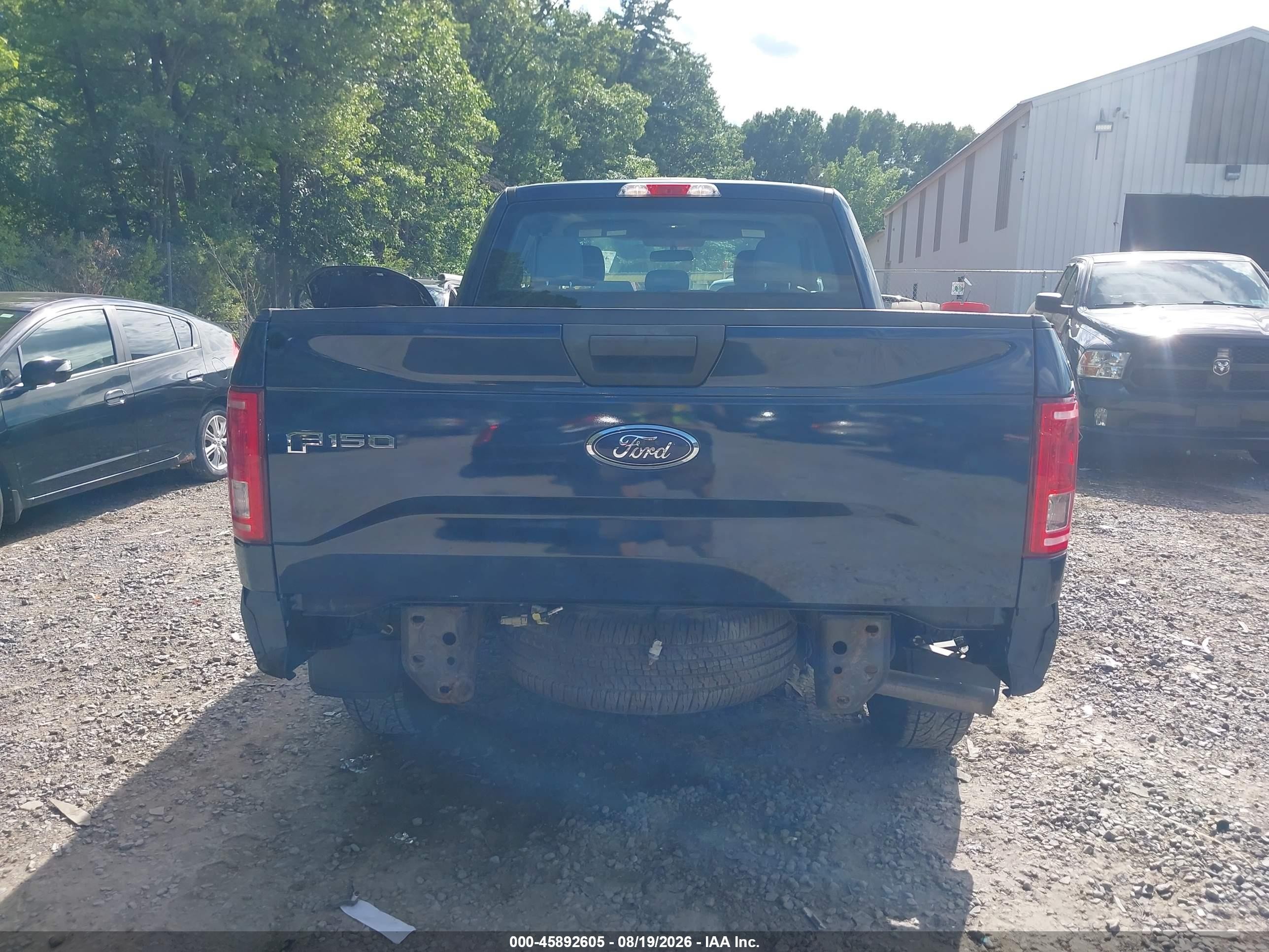 2015 Ford F-150 Xl Blue vin: 1FTEX1E87FFB48772