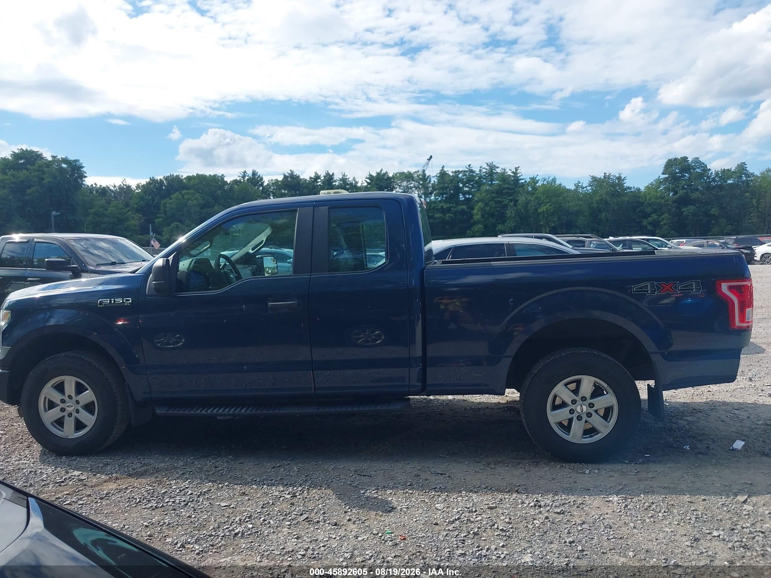 2015 Ford F-150 Xl Blue vin: 1FTEX1E87FFB48772
