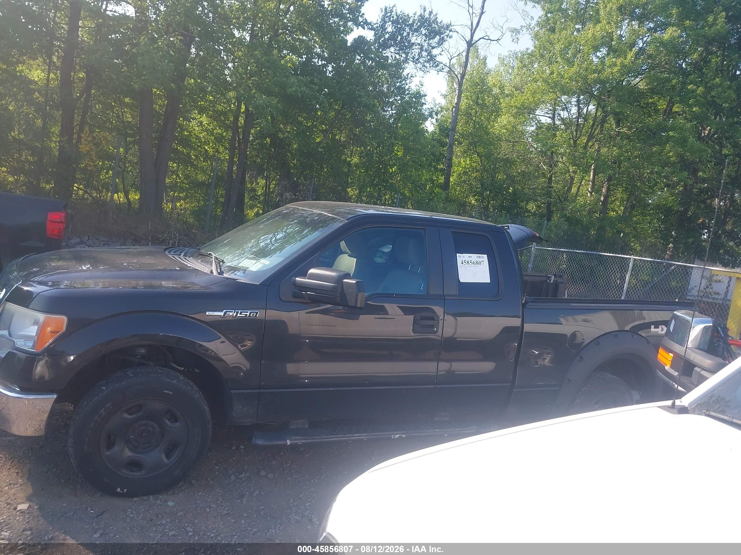 2010 Ford F-150 Xlt Black vin: 1FTEX1E88AFB40401