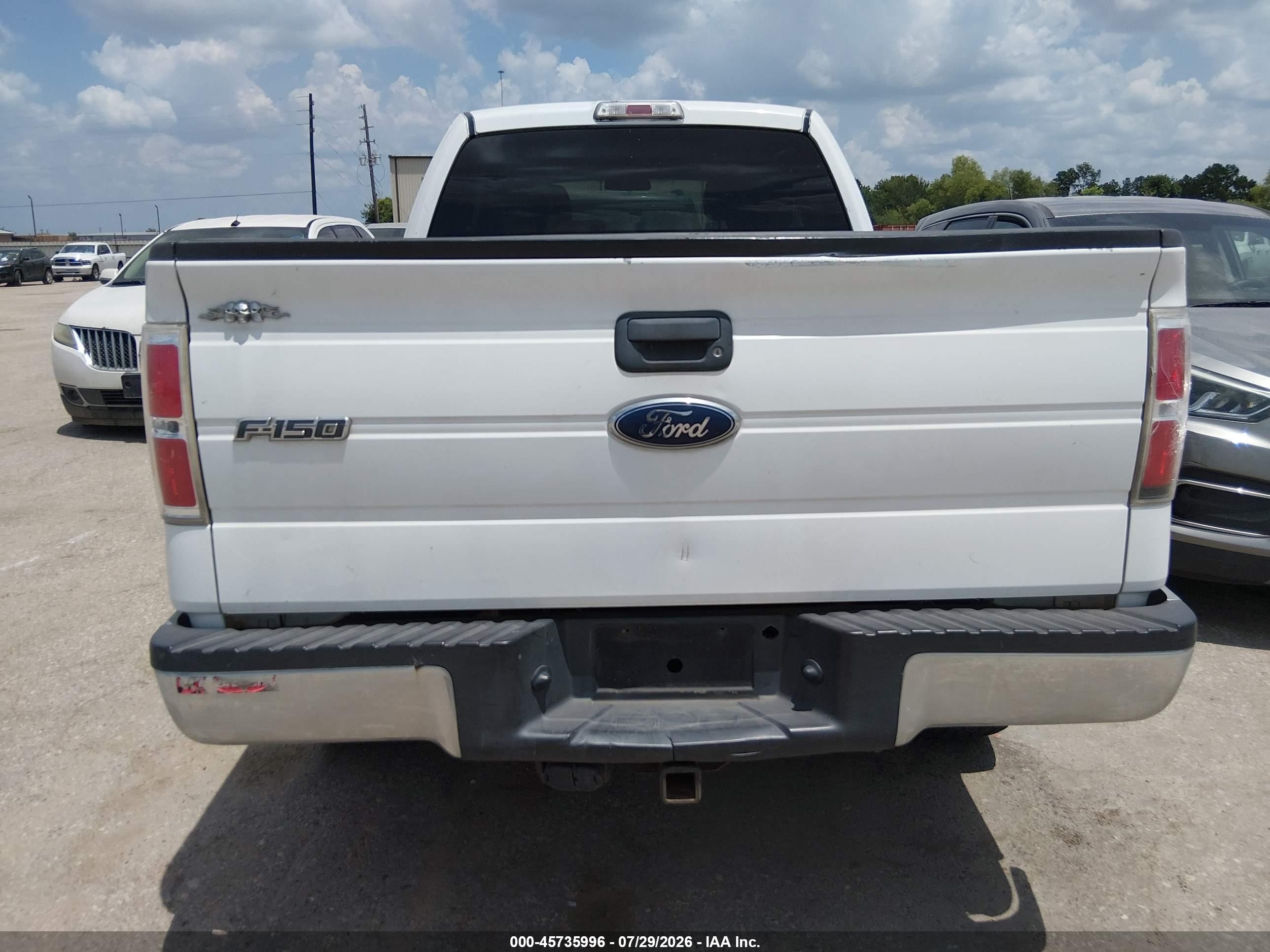 2010 Ford F-150 Stx/xl/xlt White vin: 1FTEX1E88AKB70280