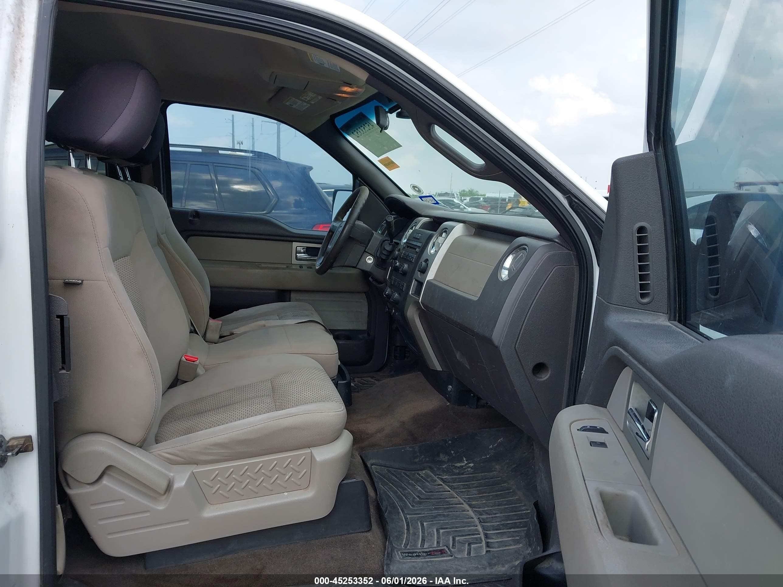 2010 Ford F-150 Stx/xl/xlt White vin: 1FTEX1E89AFC36795