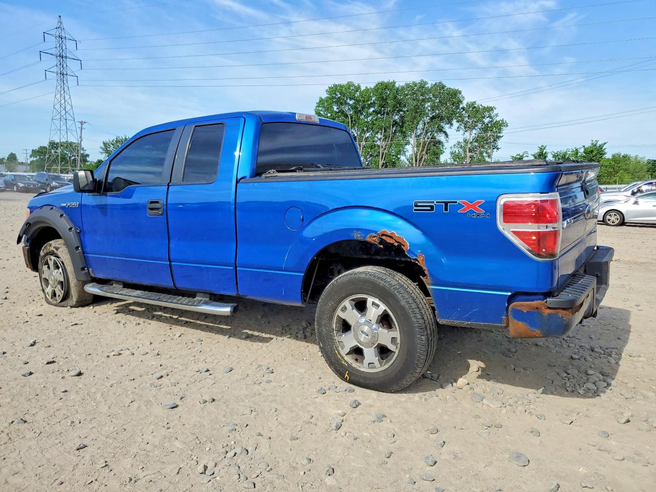 2010 Ford F150 Super Cab Blue vin: 1FTEX1E8XAFB43655