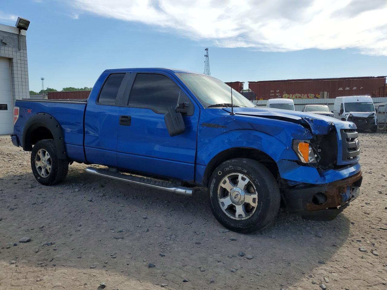2010 Ford F150 Super Cab Blue vin: 1FTEX1E8XAFB43655