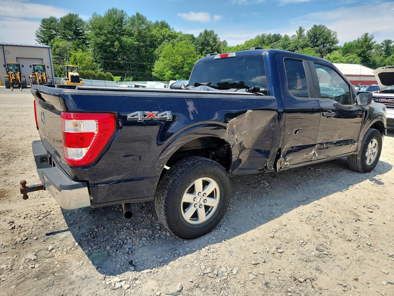 2021 Ford F150 Super Cab Blue vin: 1FTEX1EB9MKE02983