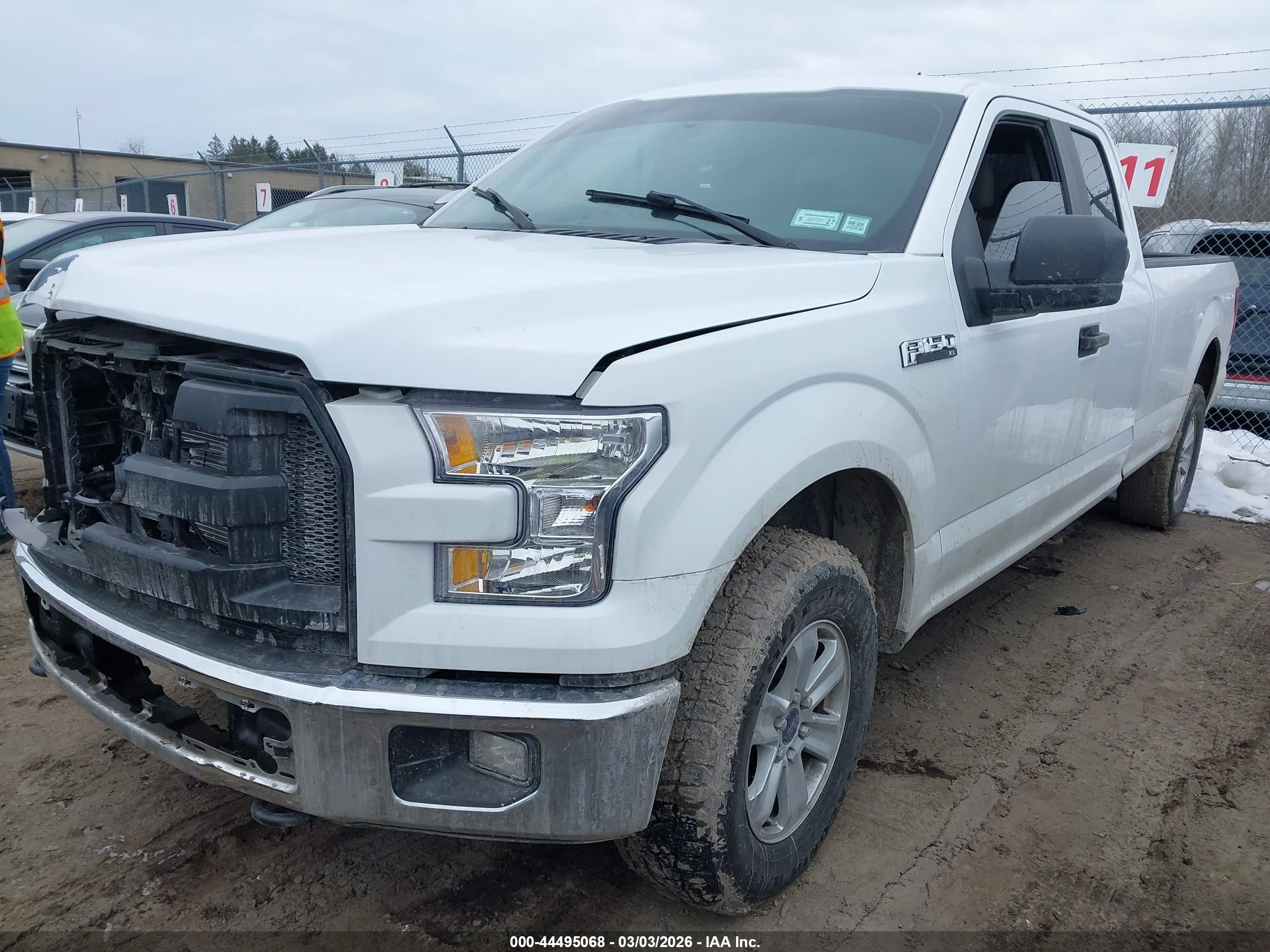 2016 Ford F-150 Xl White vin: 1FTEX1EF4GKE69174