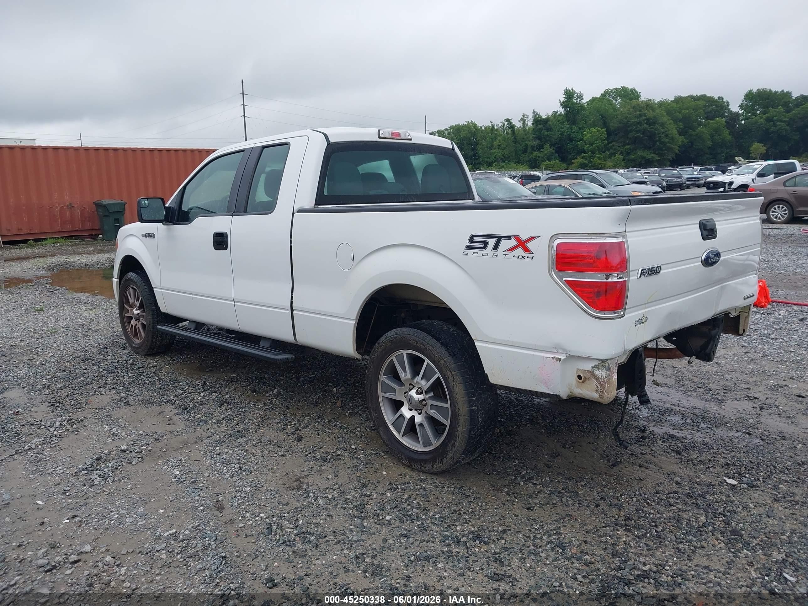 2014 Ford F-150 Stx White vin: 1FTEX1EM0EFC27115