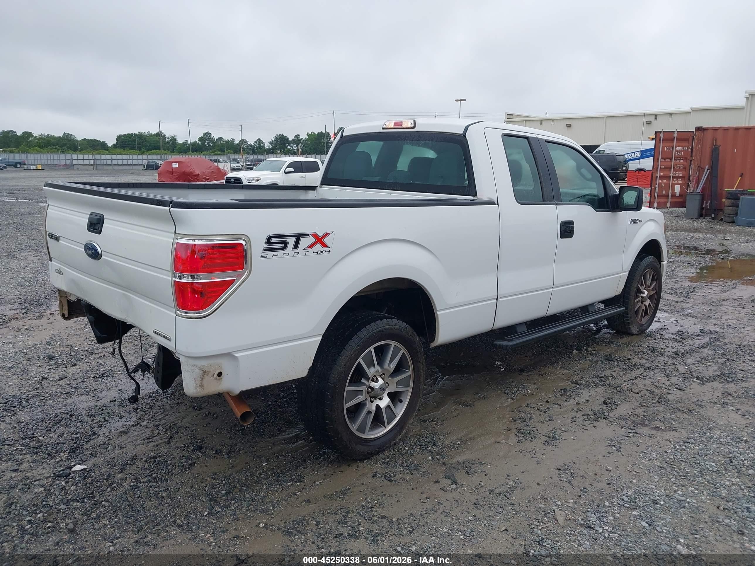 2014 Ford F-150 Stx White vin: 1FTEX1EM0EFC27115