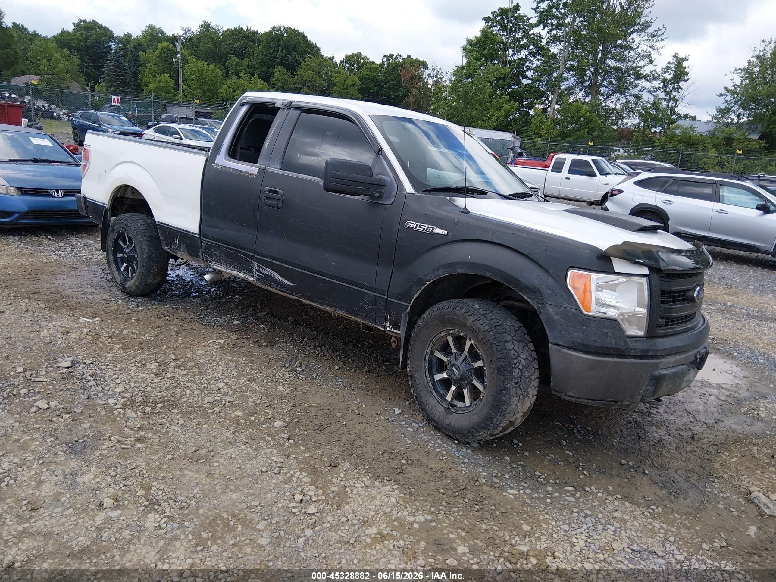 2014 Ford F-150 Xl Black vin: 1FTEX1EM0EKF76962