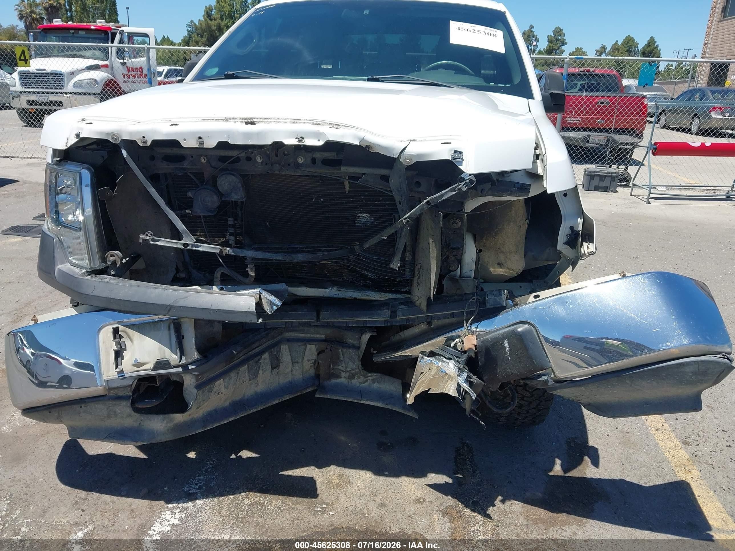 2011 Ford F-150 Xl White vin: 1FTEX1EM1BFB78485