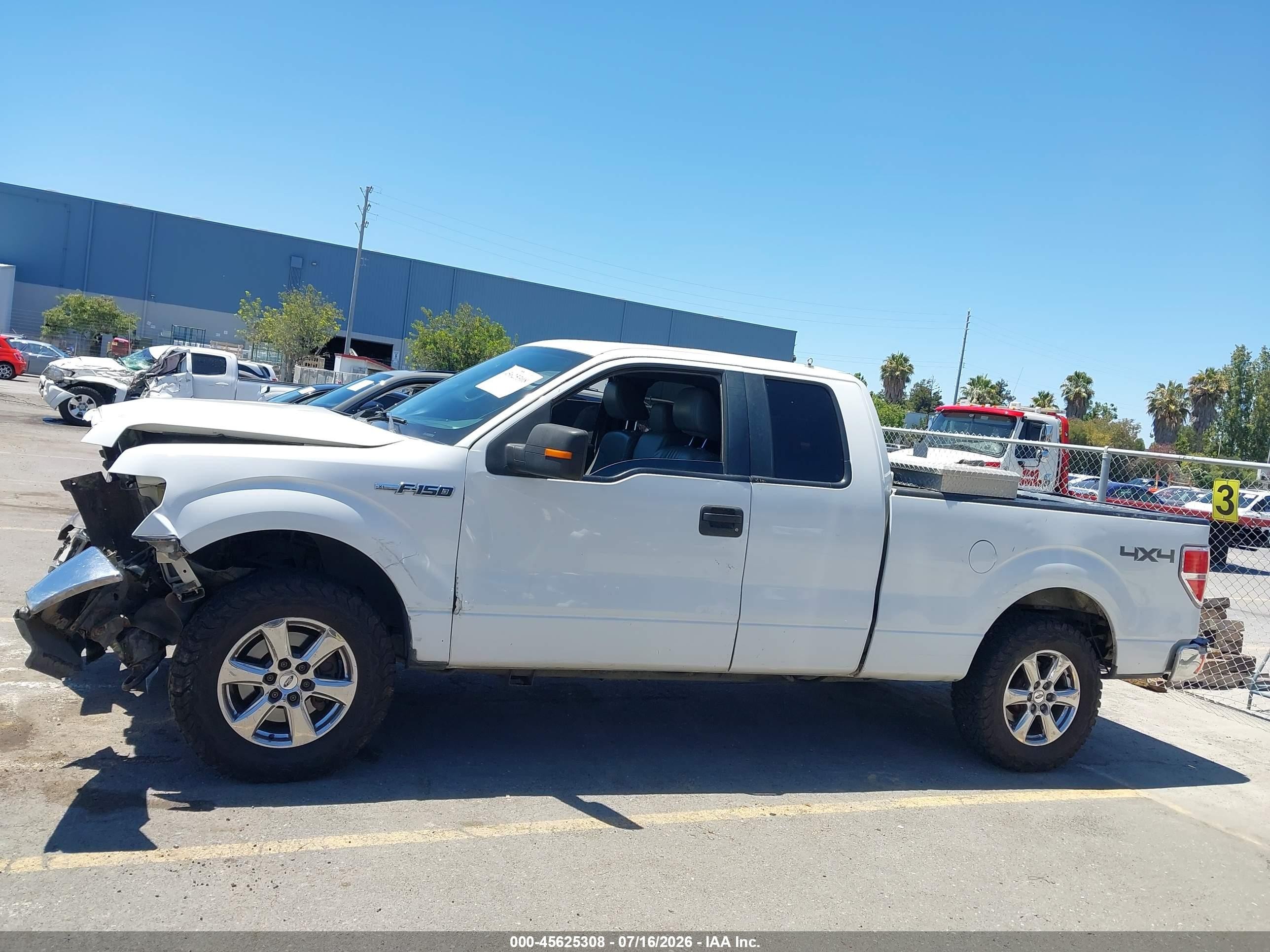 2011 Ford F-150 Xl White vin: 1FTEX1EM1BFB78485