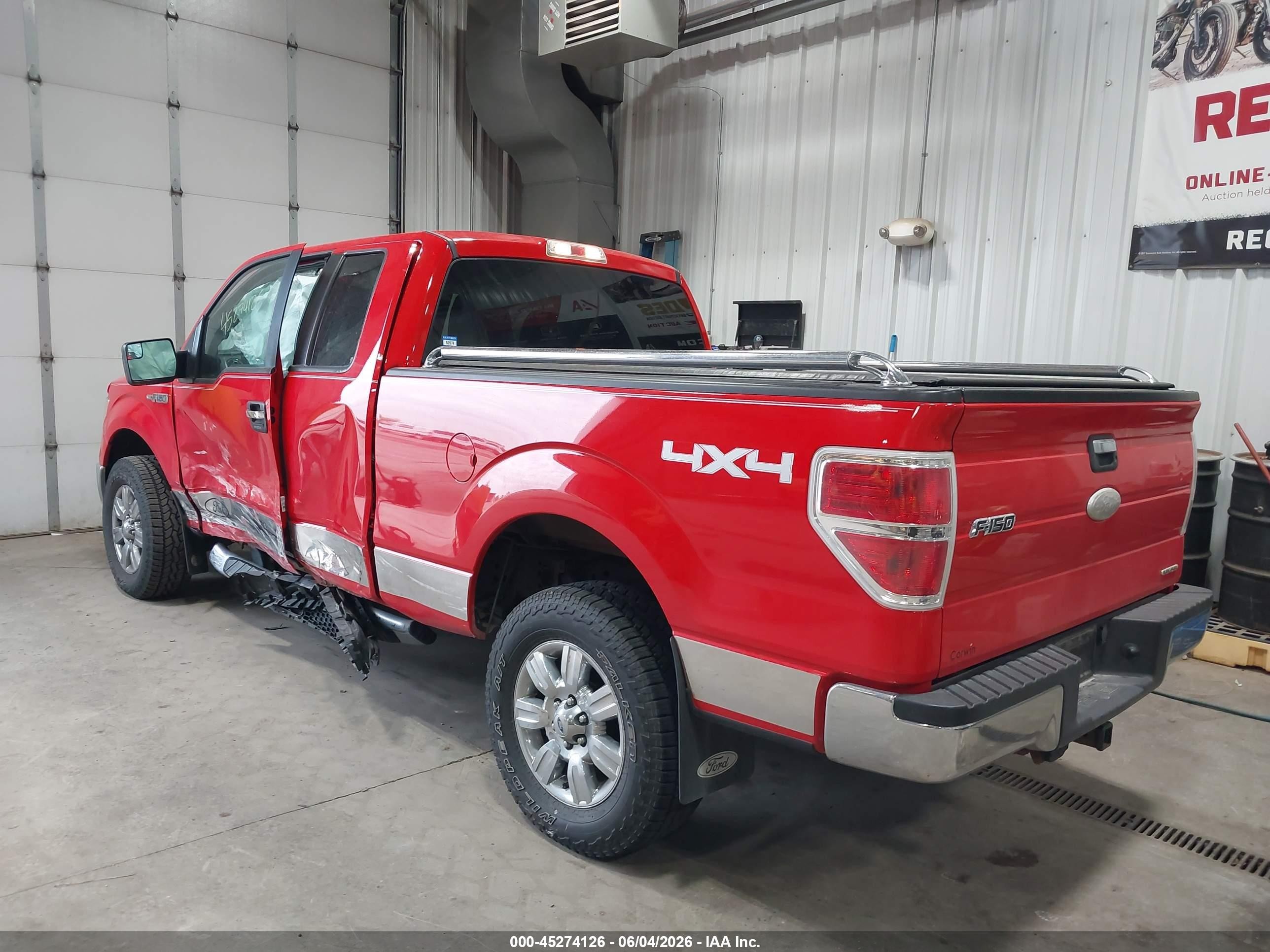 2012 Ford F-150 Xlt Red vin: 1FTEX1EM1CFB55208