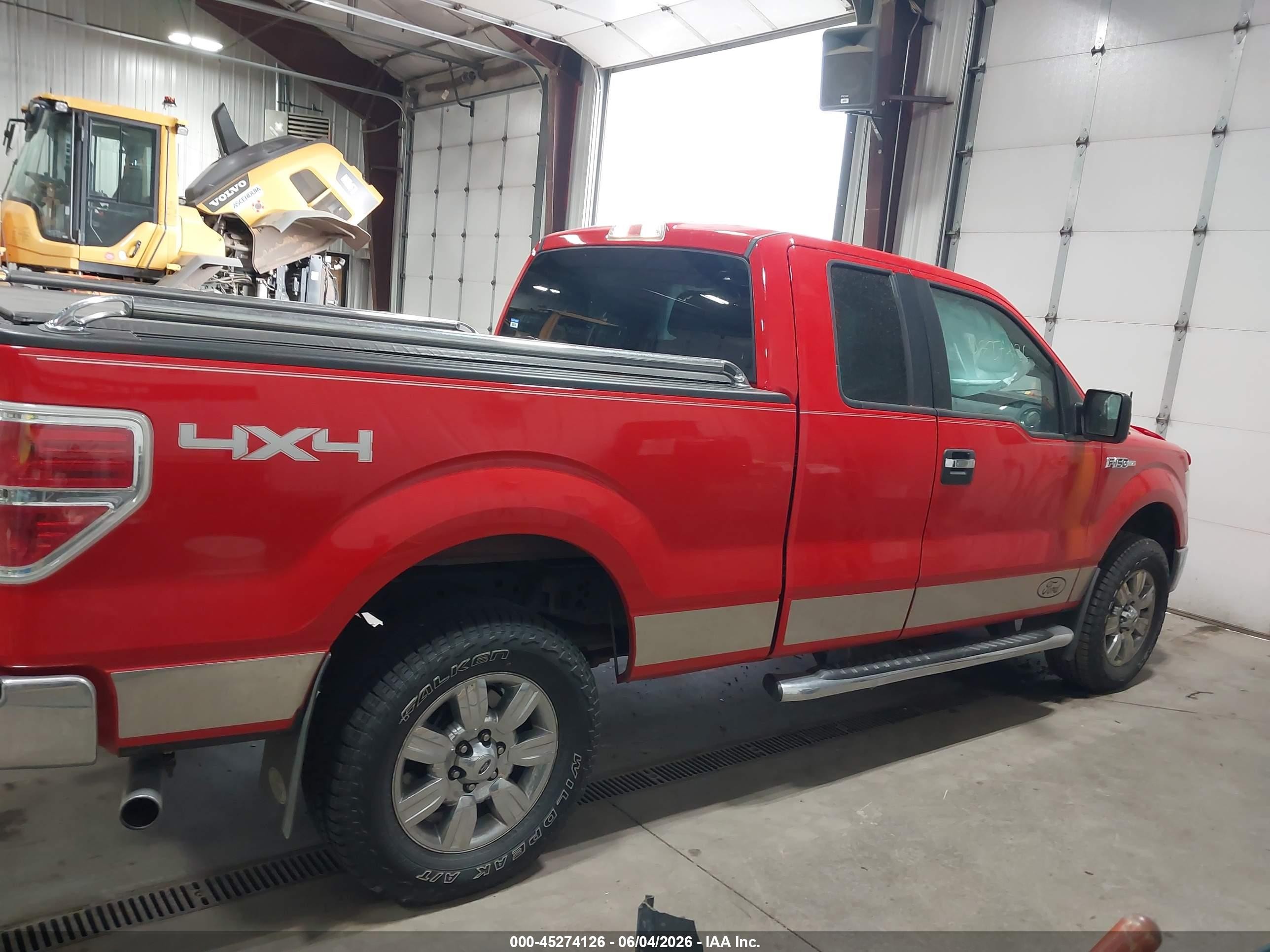 2012 Ford F-150 Xlt Red vin: 1FTEX1EM1CFB55208