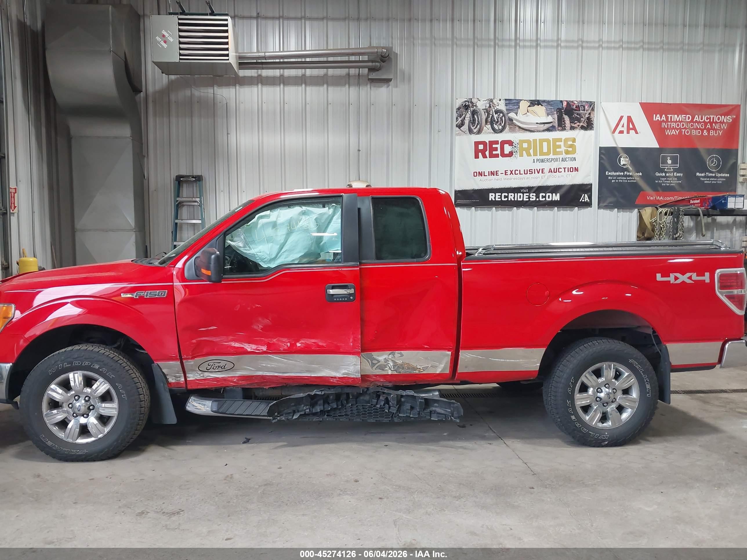 2012 Ford F-150 Xlt Red vin: 1FTEX1EM1CFB55208