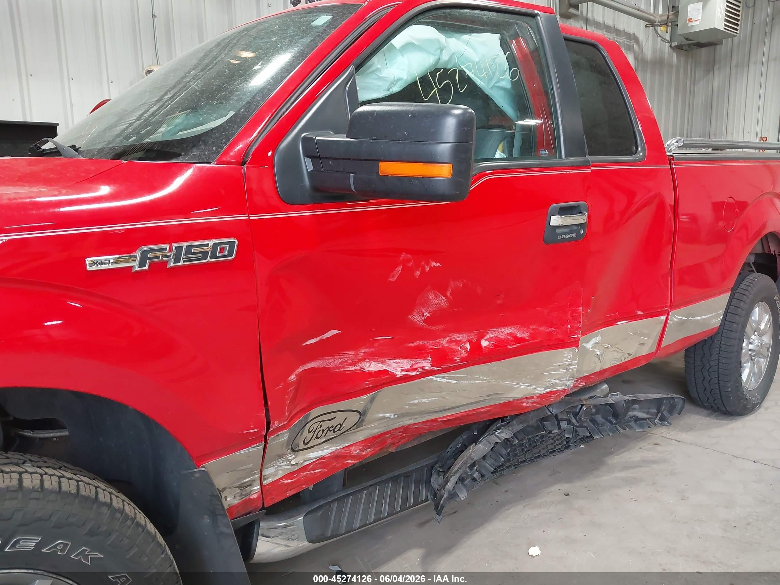 2012 Ford F-150 Xlt Red vin: 1FTEX1EM1CFB55208