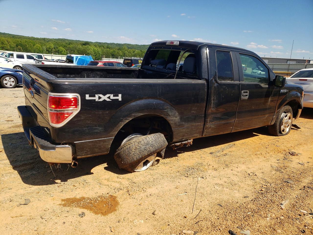 2014 Ford F150 Super Cab Черный vin: 1FTEX1EM1EFB48746