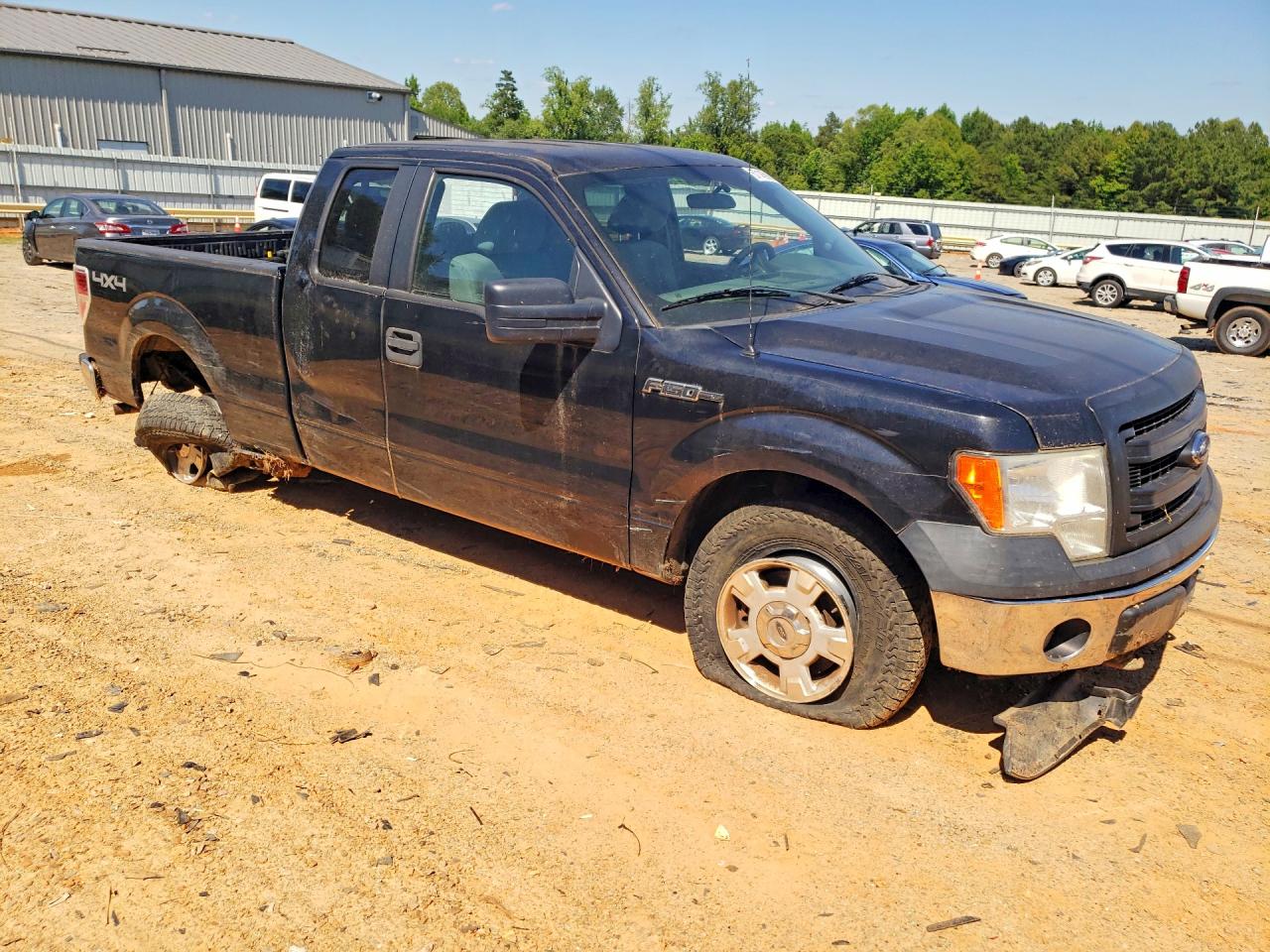 2014 Ford F150 Super Cab Черный vin: 1FTEX1EM1EFB48746
