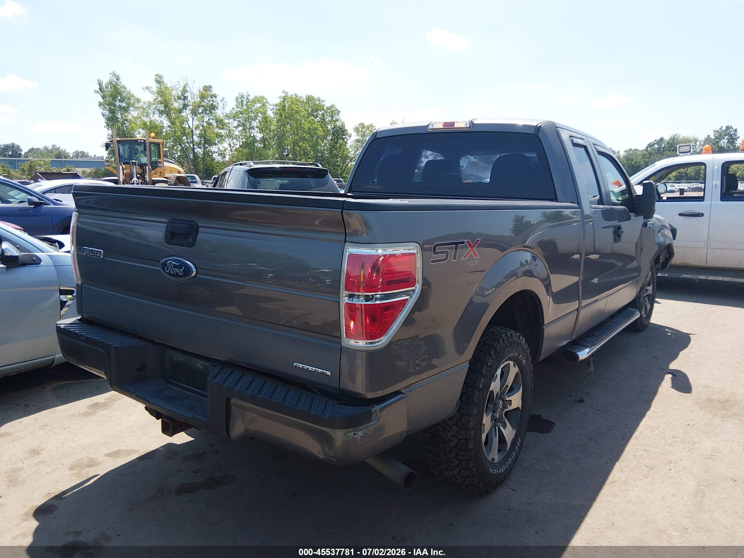 2014 Ford F-150 Stx Gray vin: 1FTEX1EM1EFC88702