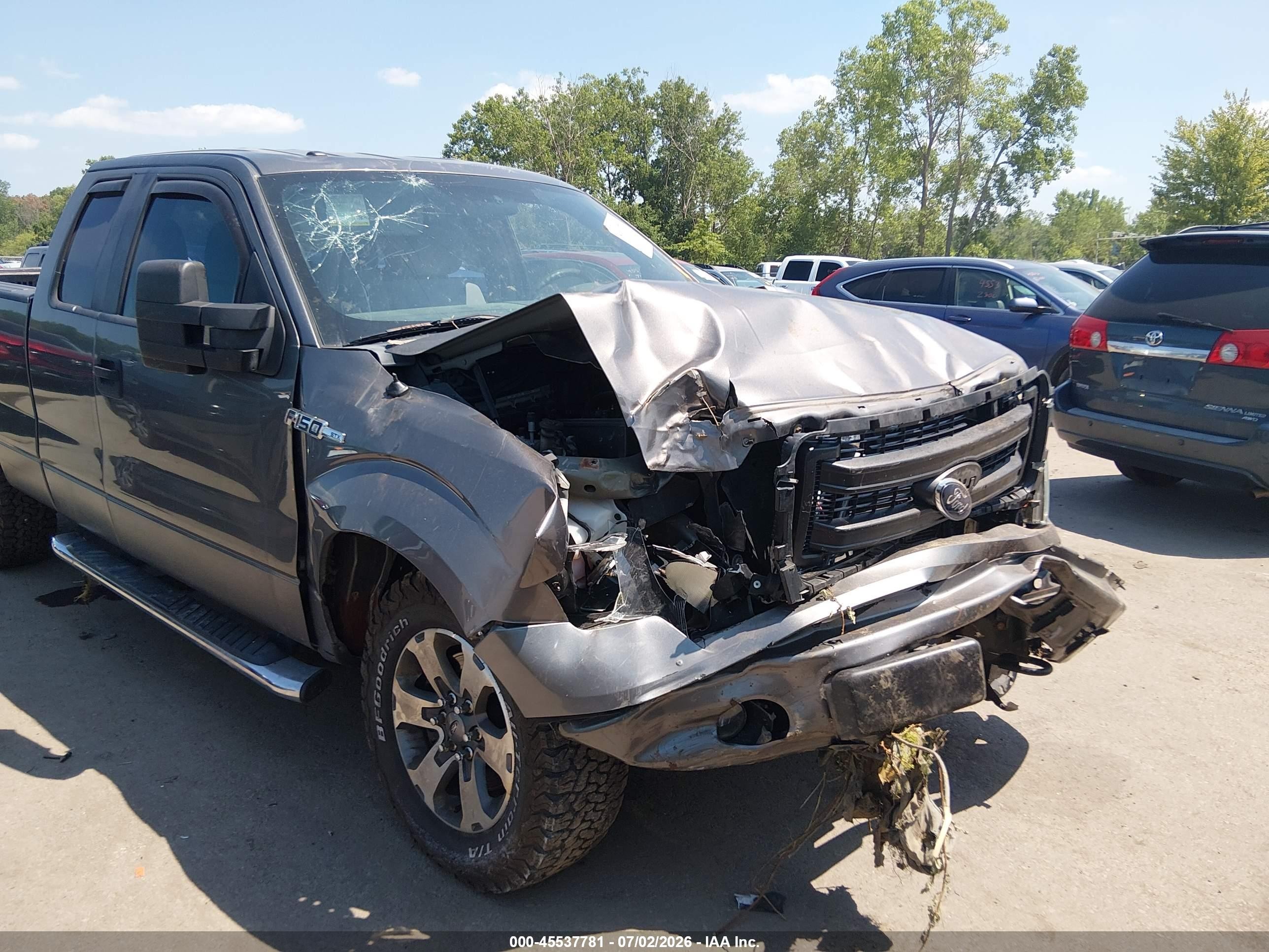2014 Ford F-150 Stx Gray vin: 1FTEX1EM1EFC88702