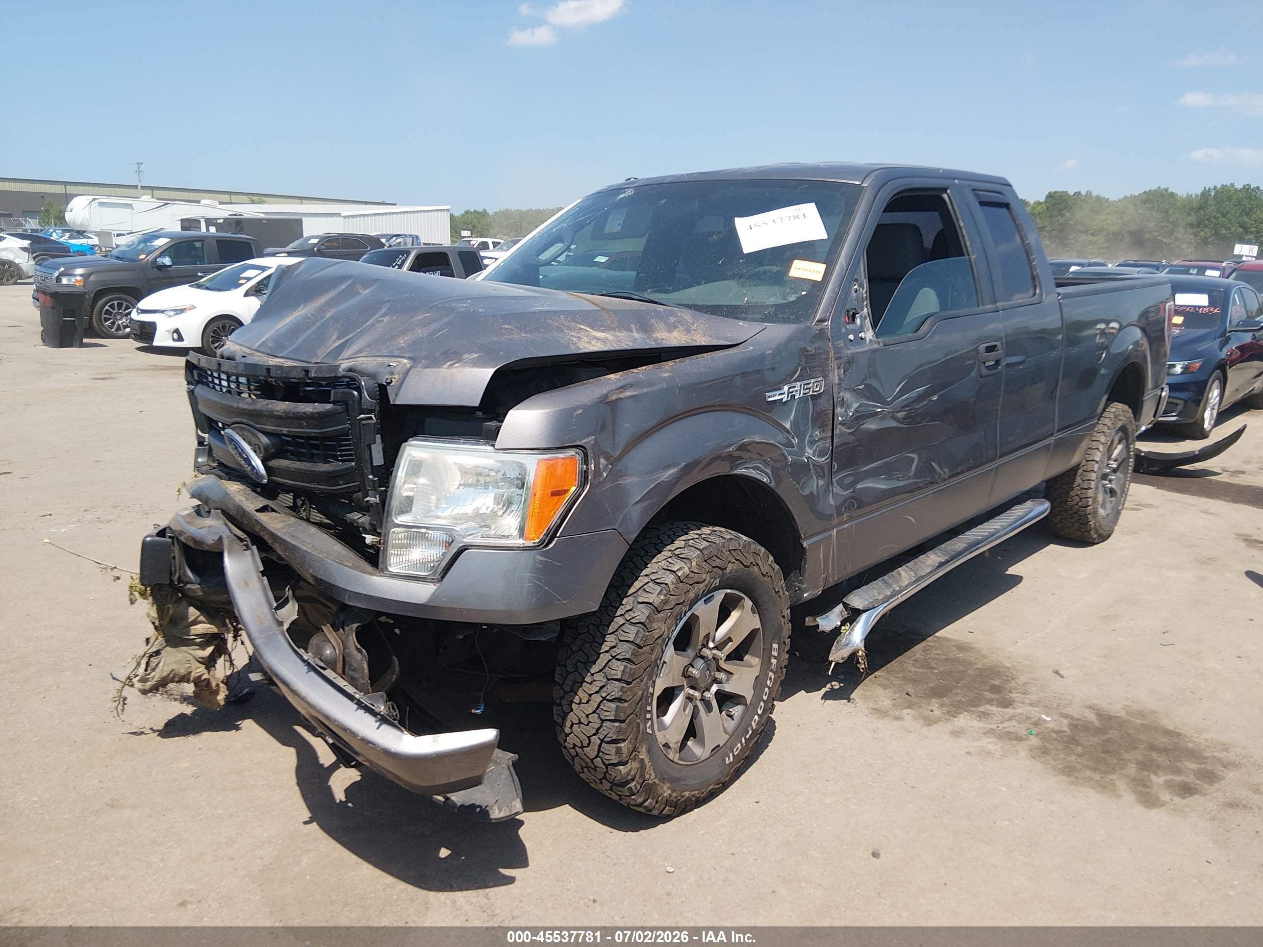2014 Ford F-150 Stx Gray vin: 1FTEX1EM1EFC88702
