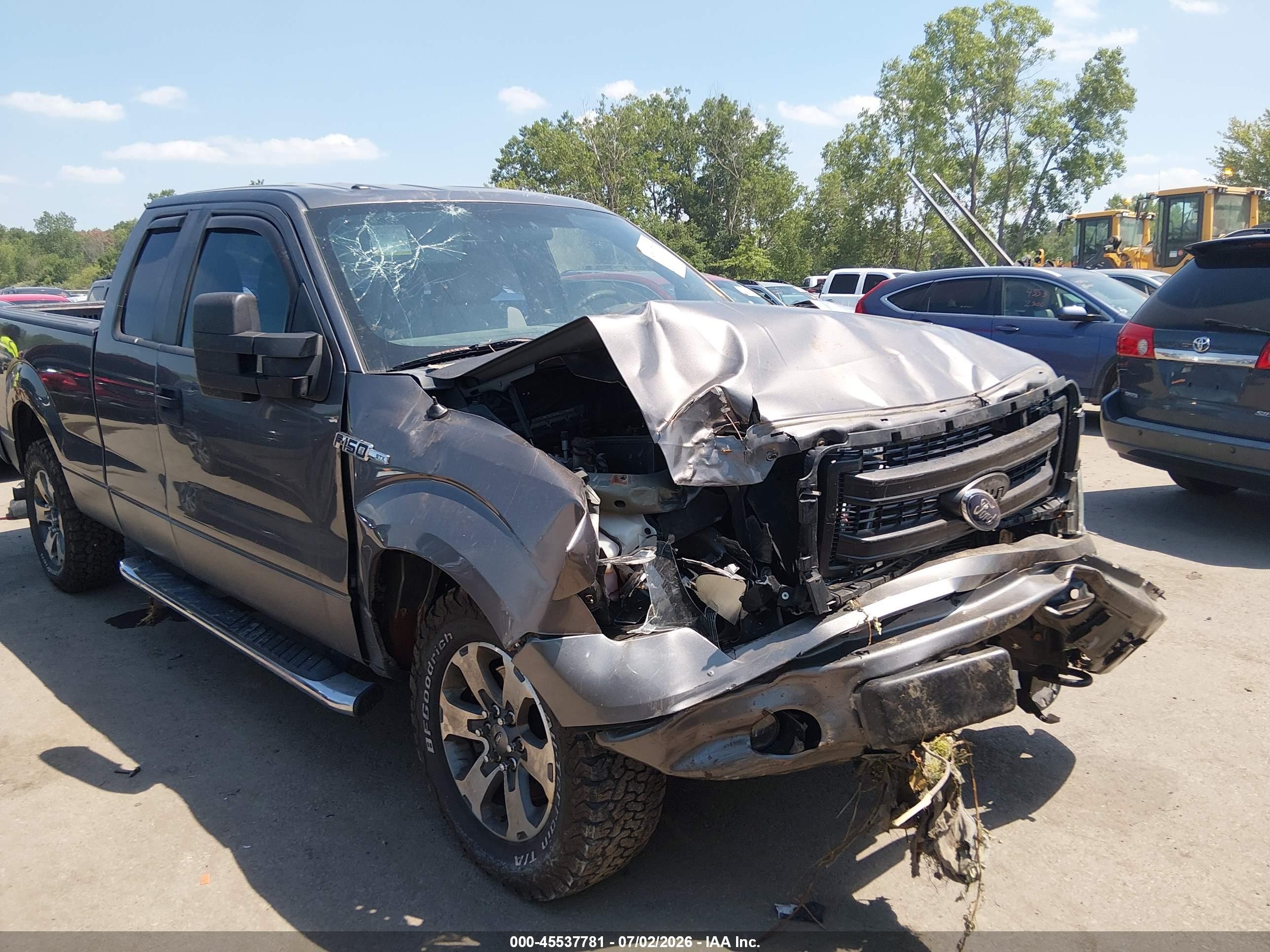 2014 Ford F-150 Stx Серый vin: 1FTEX1EM1EFC88702