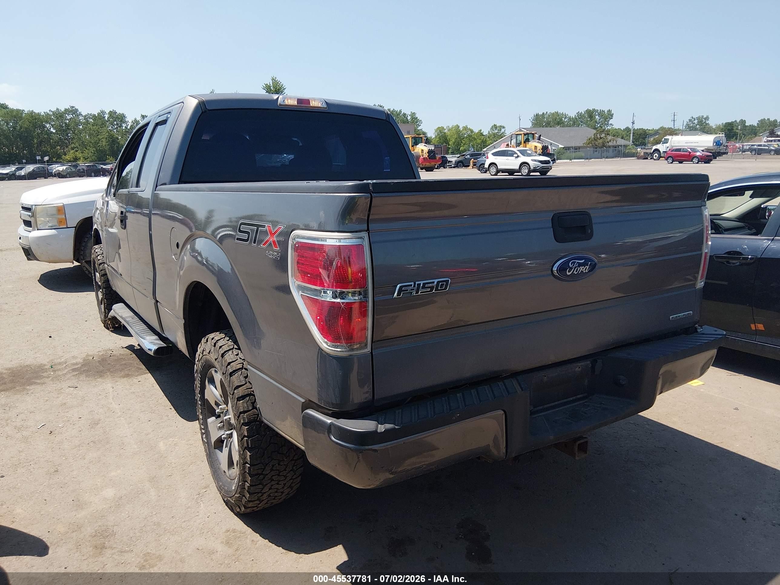 2014 Ford F-150 Stx Gray vin: 1FTEX1EM1EFC88702