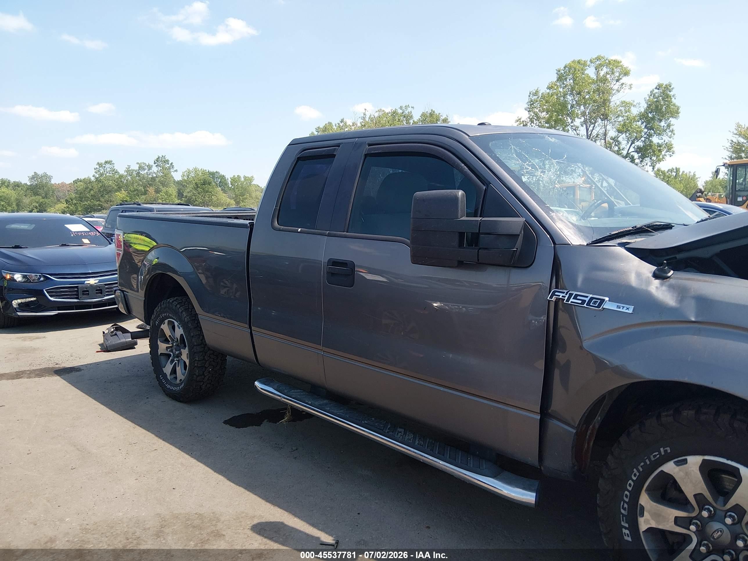 2014 Ford F-150 Stx Gray vin: 1FTEX1EM1EFC88702