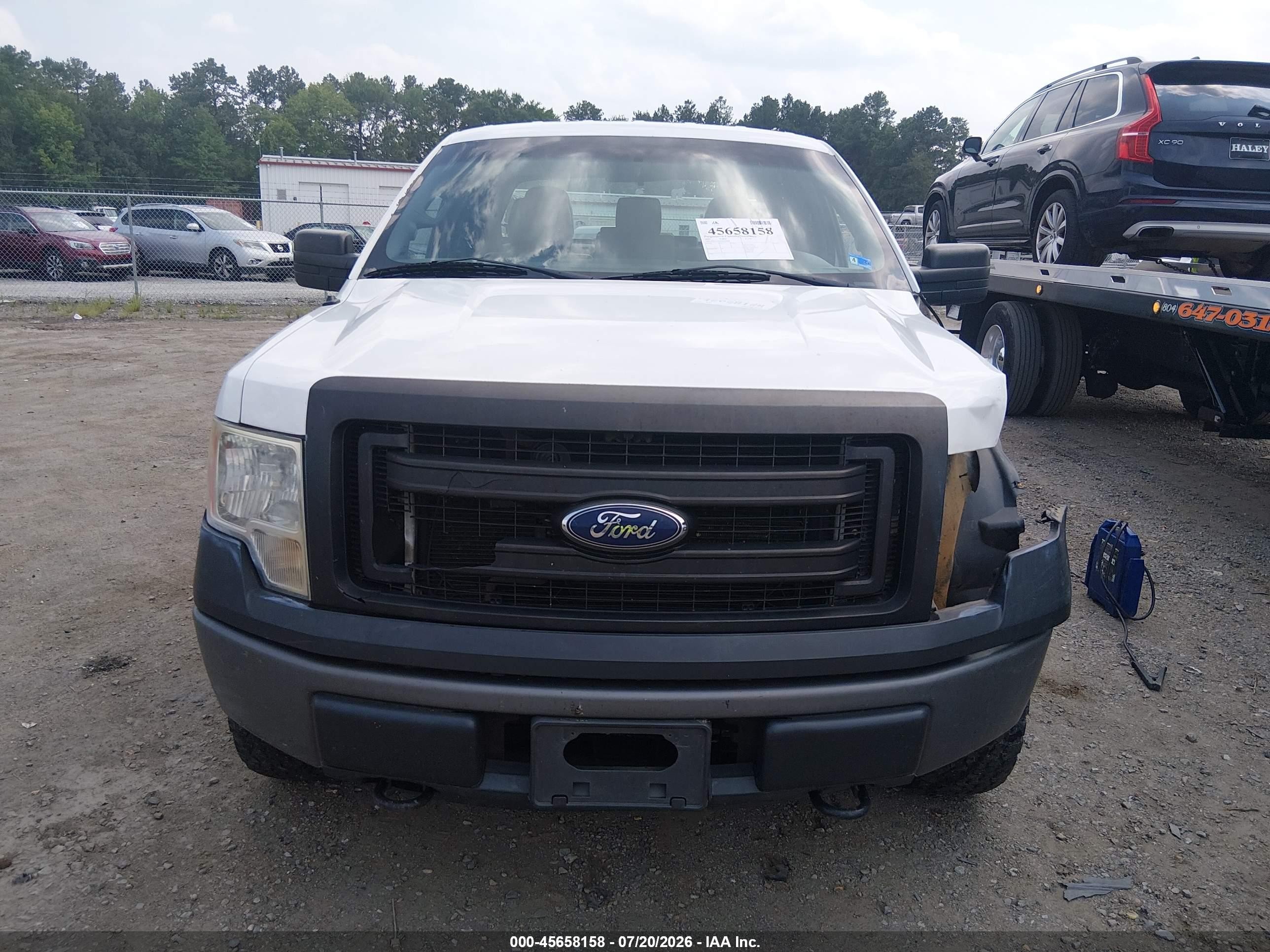 2013 Ford F-150 Xl White vin: 1FTEX1EM2DFA93884