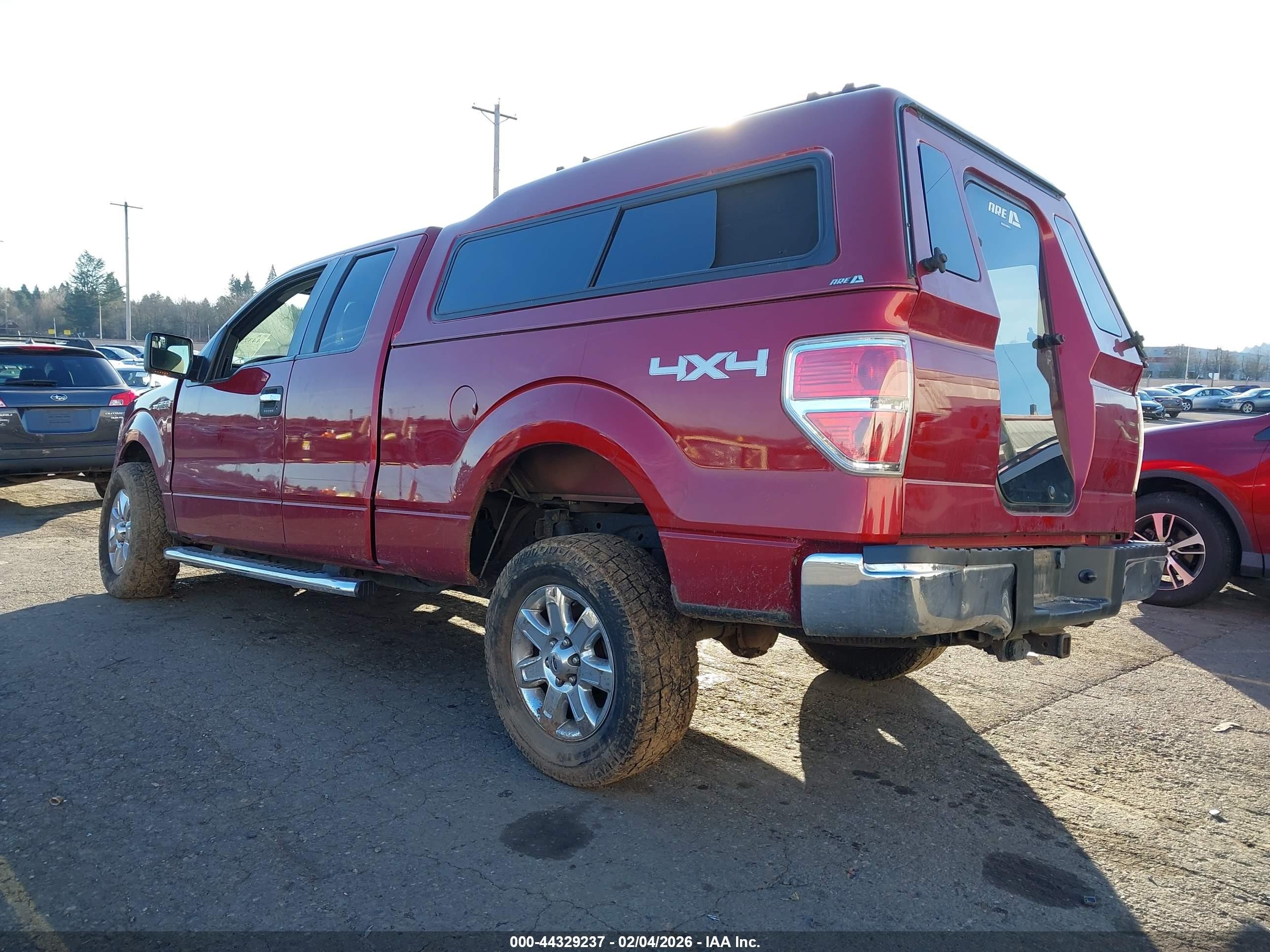 2014 Ford F-150 Xlt Red vin: 1FTEX1EM2EFC96341