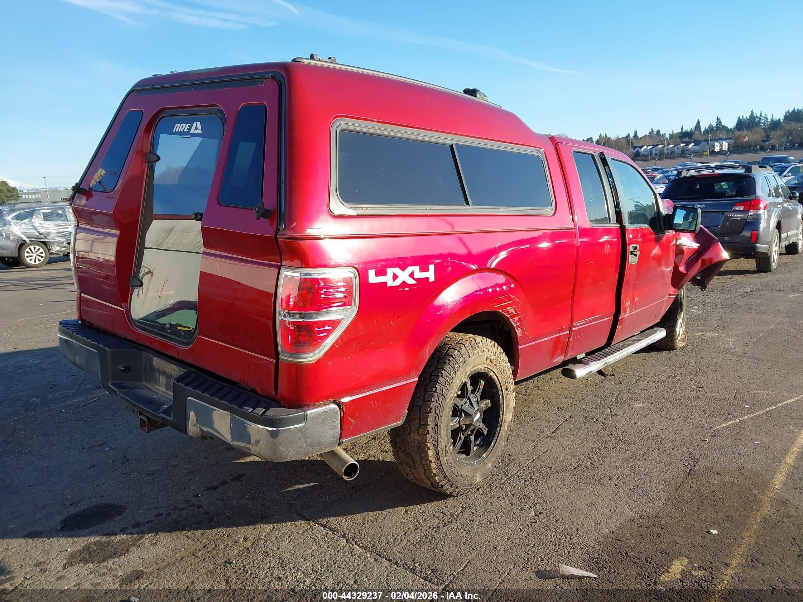 2014 Ford F-150 Xlt Red vin: 1FTEX1EM2EFC96341
