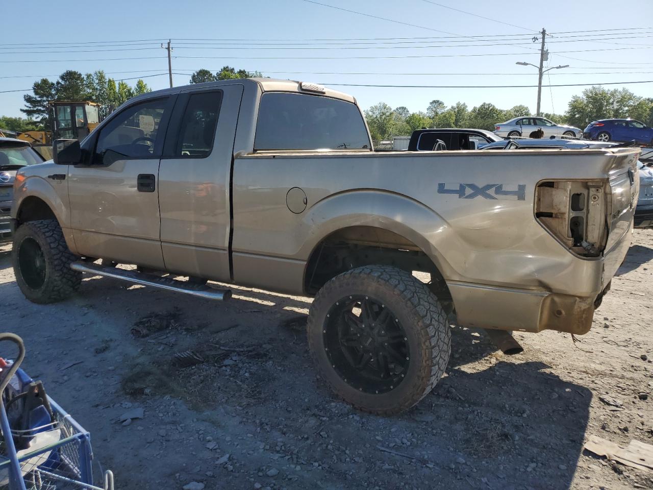 2014 Ford F150 Super Cab Tan vin: 1FTEX1EM2EKG12179