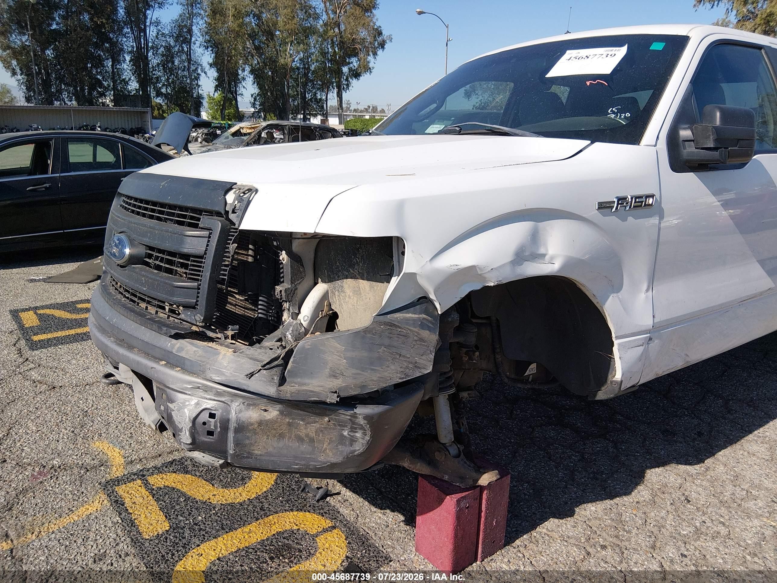 2013 Ford F-150 Xl White vin: 1FTEX1EM3DKD30292