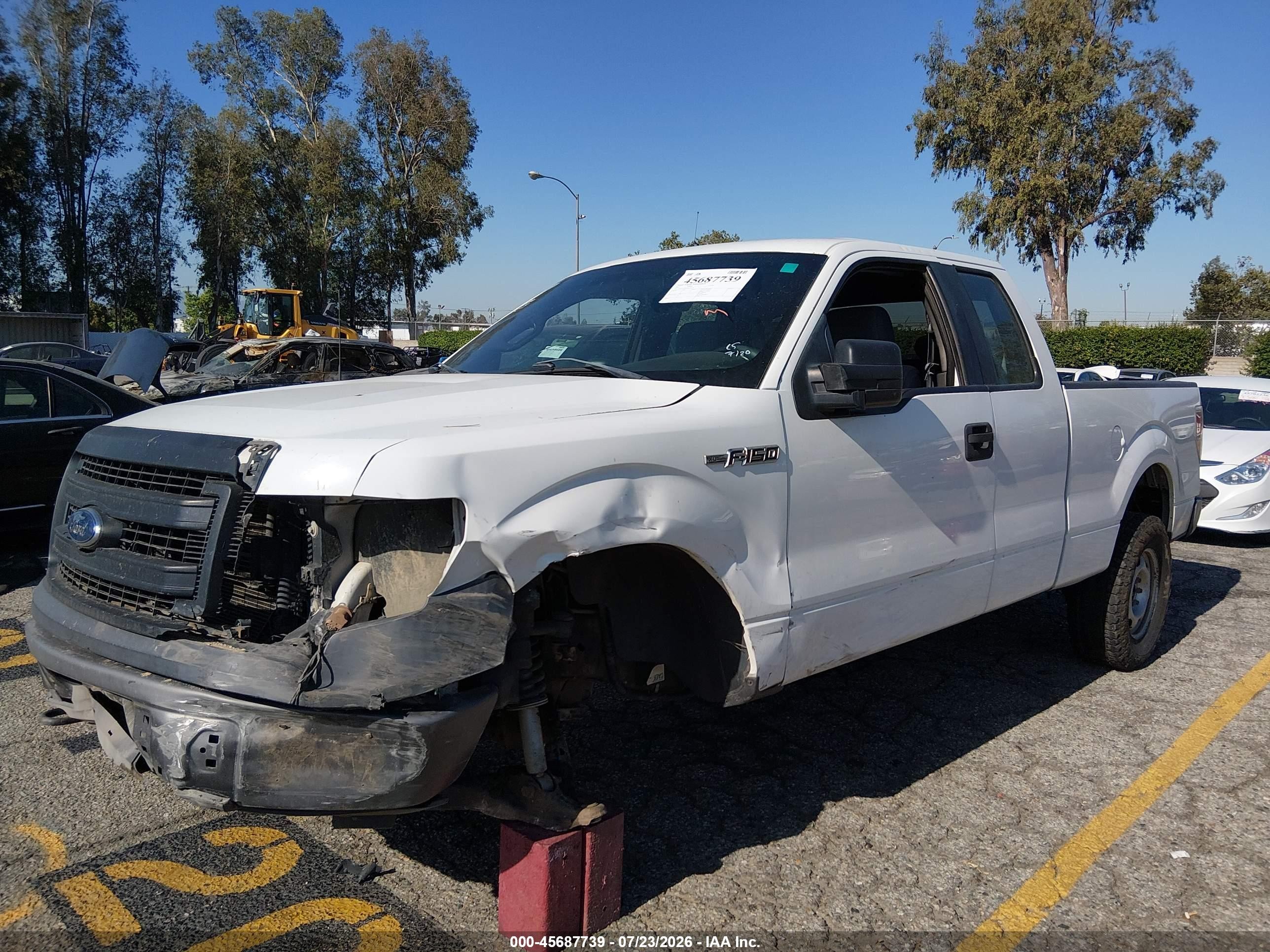 2013 Ford F-150 Xl White vin: 1FTEX1EM3DKD30292