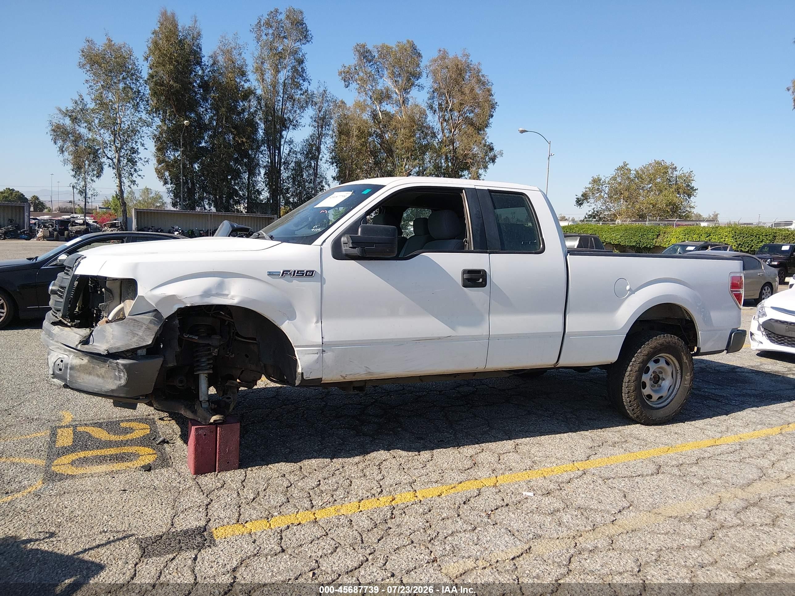 2013 Ford F-150 Xl White vin: 1FTEX1EM3DKD30292