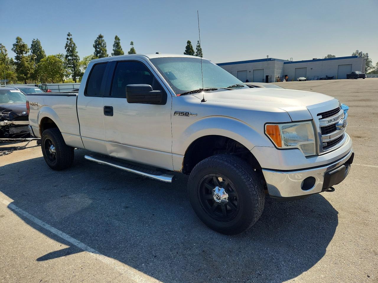 2014 Ford F150 Super Cab Silver vin: 1FTEX1EM3EFA39737