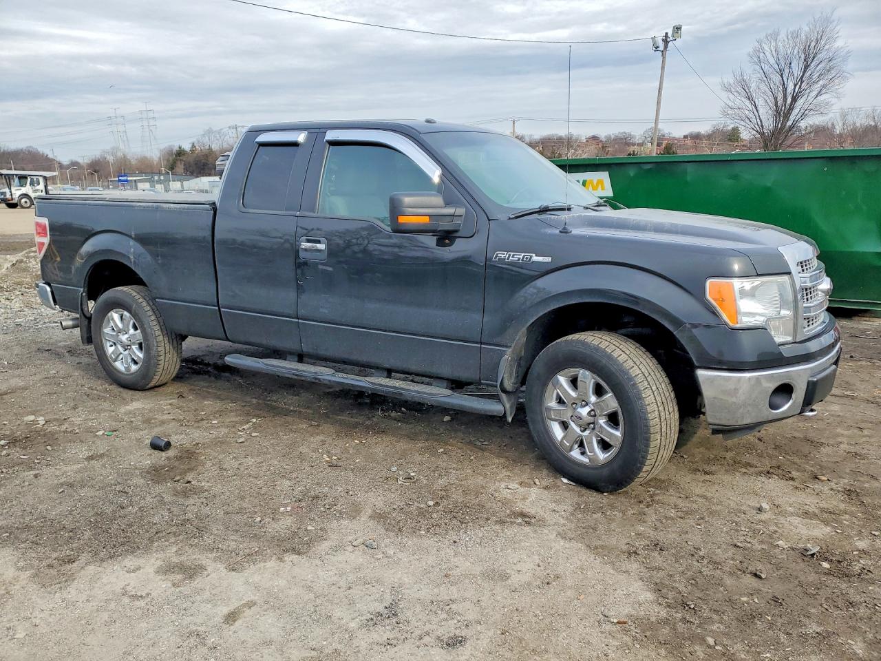 2014 Ford F150 Super Cab Black vin: 1FTEX1EM3EFB72787