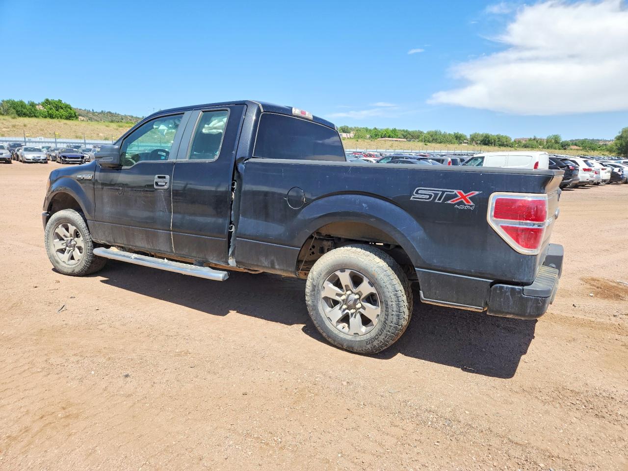 2014 Ford F150 Super Cab Black vin: 1FTEX1EM3EFC52929