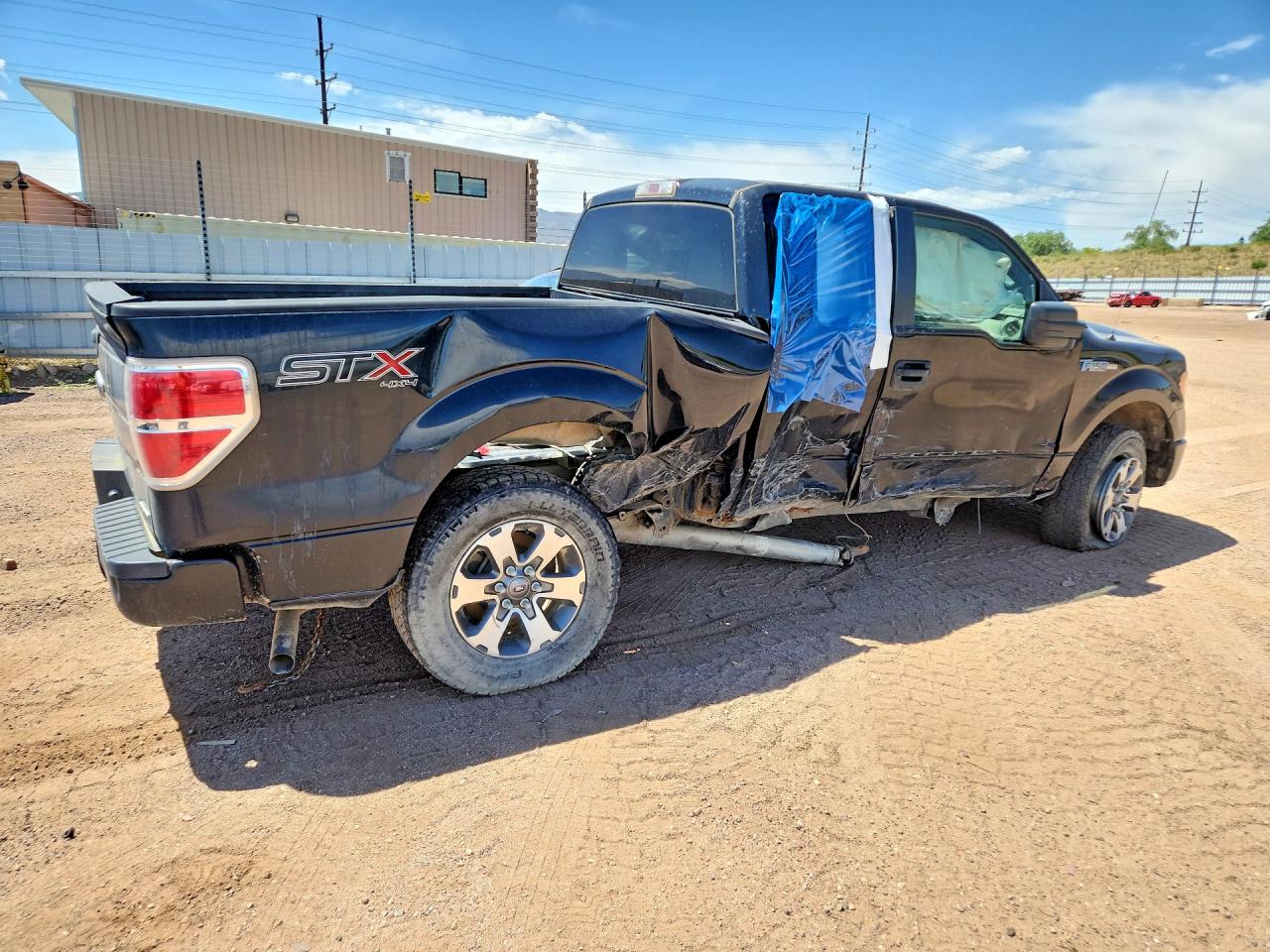 2014 Ford F150 Super Cab Black vin: 1FTEX1EM3EFC52929