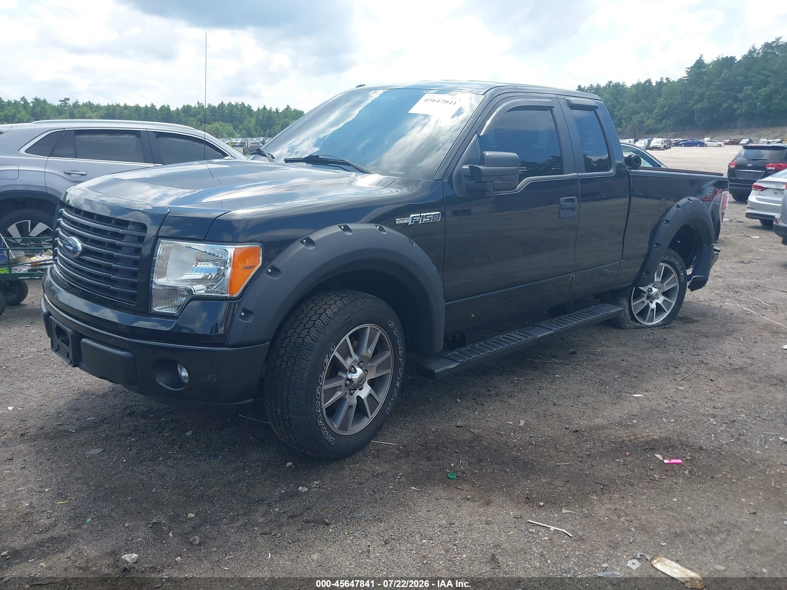 2014 Ford F-150 Stx Black vin: 1FTEX1EM3EKG01837