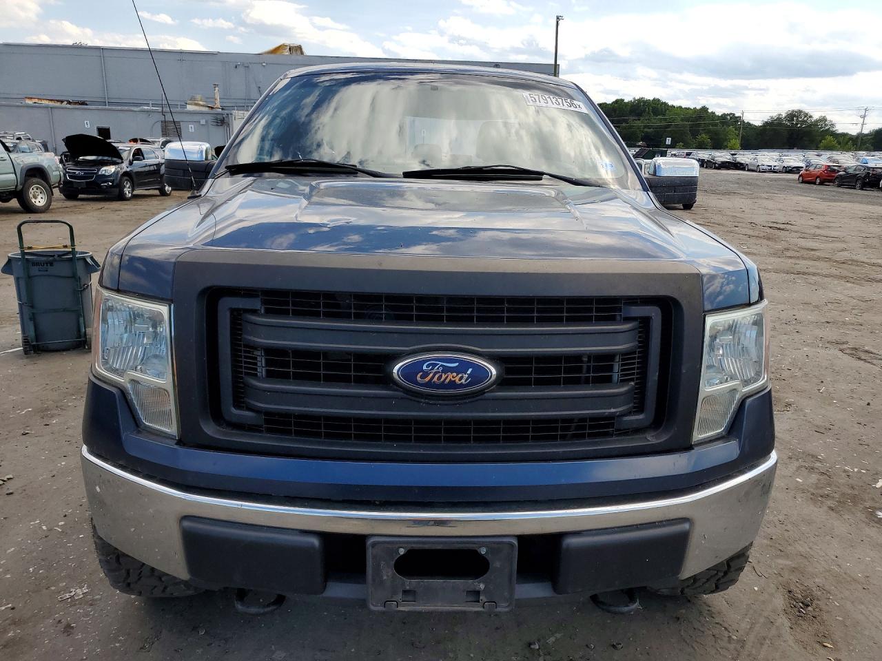 2014 Ford F150 Super Cab Blue vin: 1FTEX1EM4EFA94276