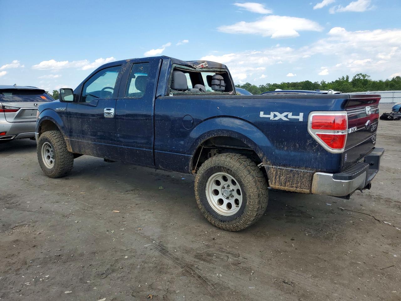 2014 Ford F150 Super Cab Blue vin: 1FTEX1EM4EFA94276
