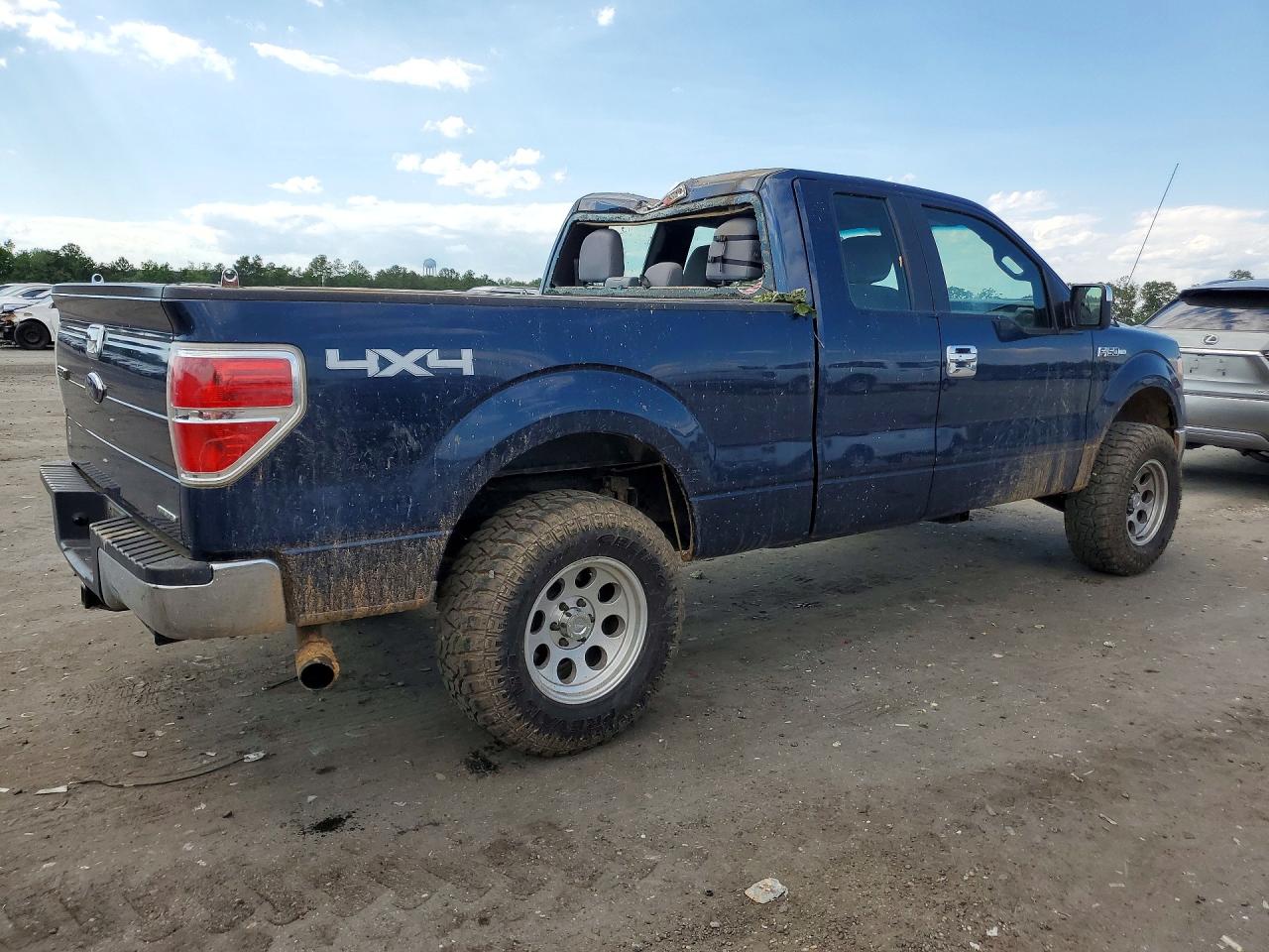 2014 Ford F150 Super Cab Blue vin: 1FTEX1EM4EFA94276