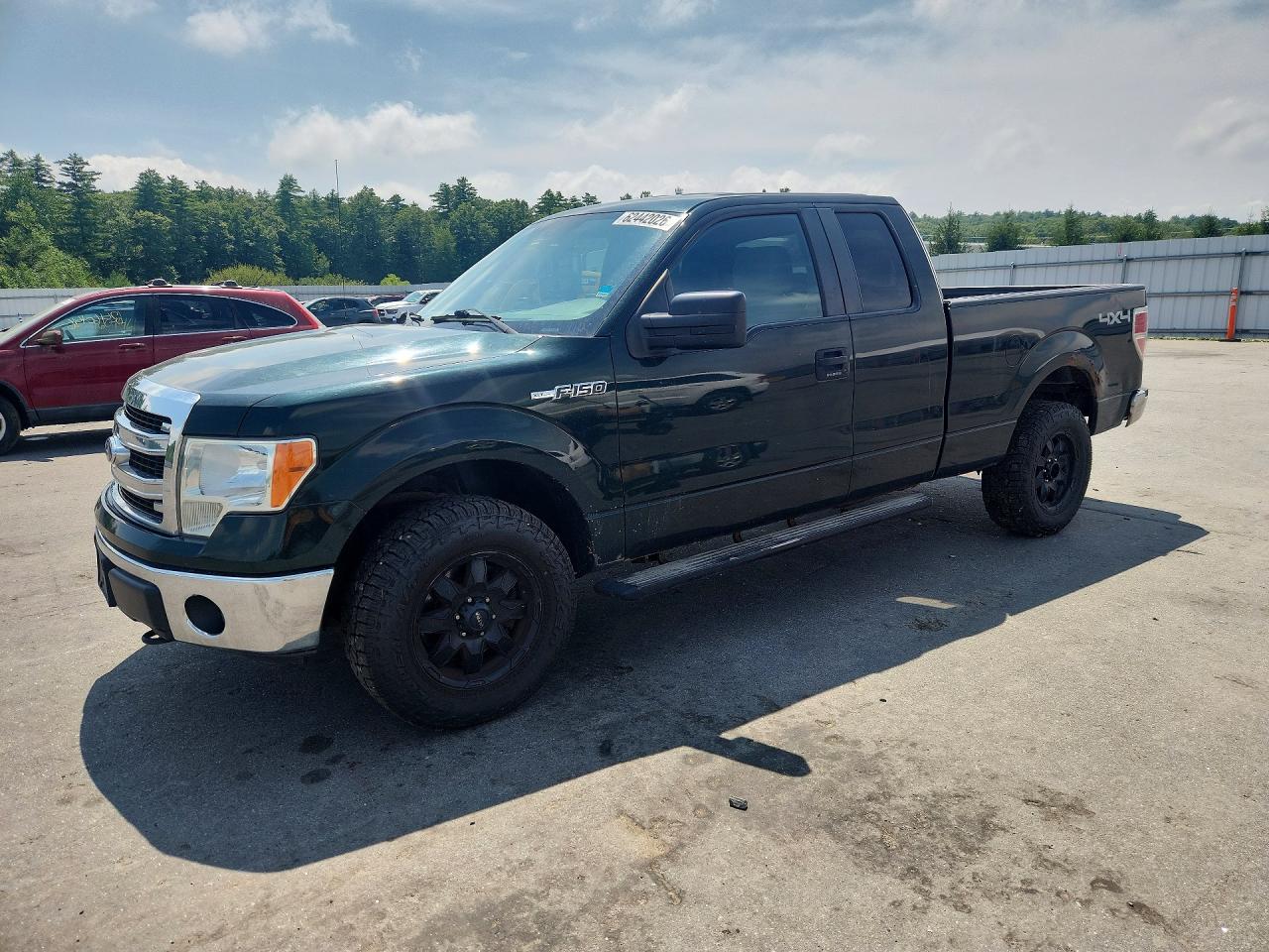 2014 Ford F150 Super Cab Green vin: 1FTEX1EM5EFB91857
