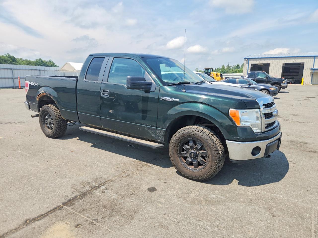 2014 Ford F150 Super Cab Green vin: 1FTEX1EM5EFB91857