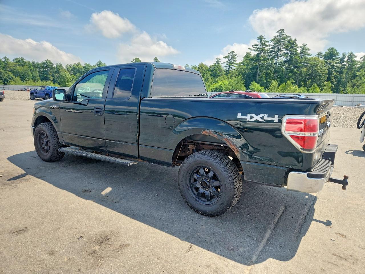 2014 Ford F150 Super Cab Green vin: 1FTEX1EM5EFB91857