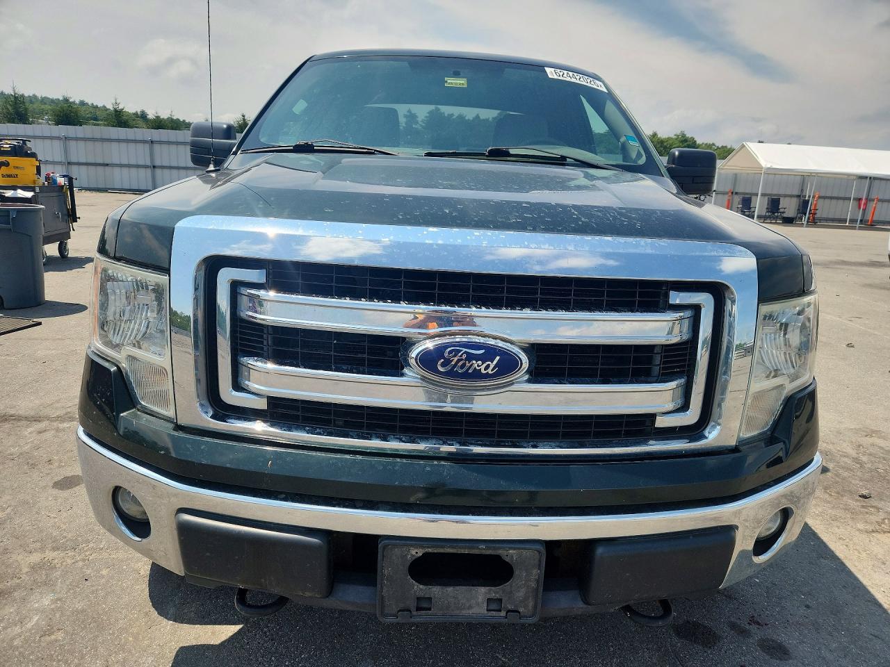 2014 Ford F150 Super Cab Green vin: 1FTEX1EM5EFB91857