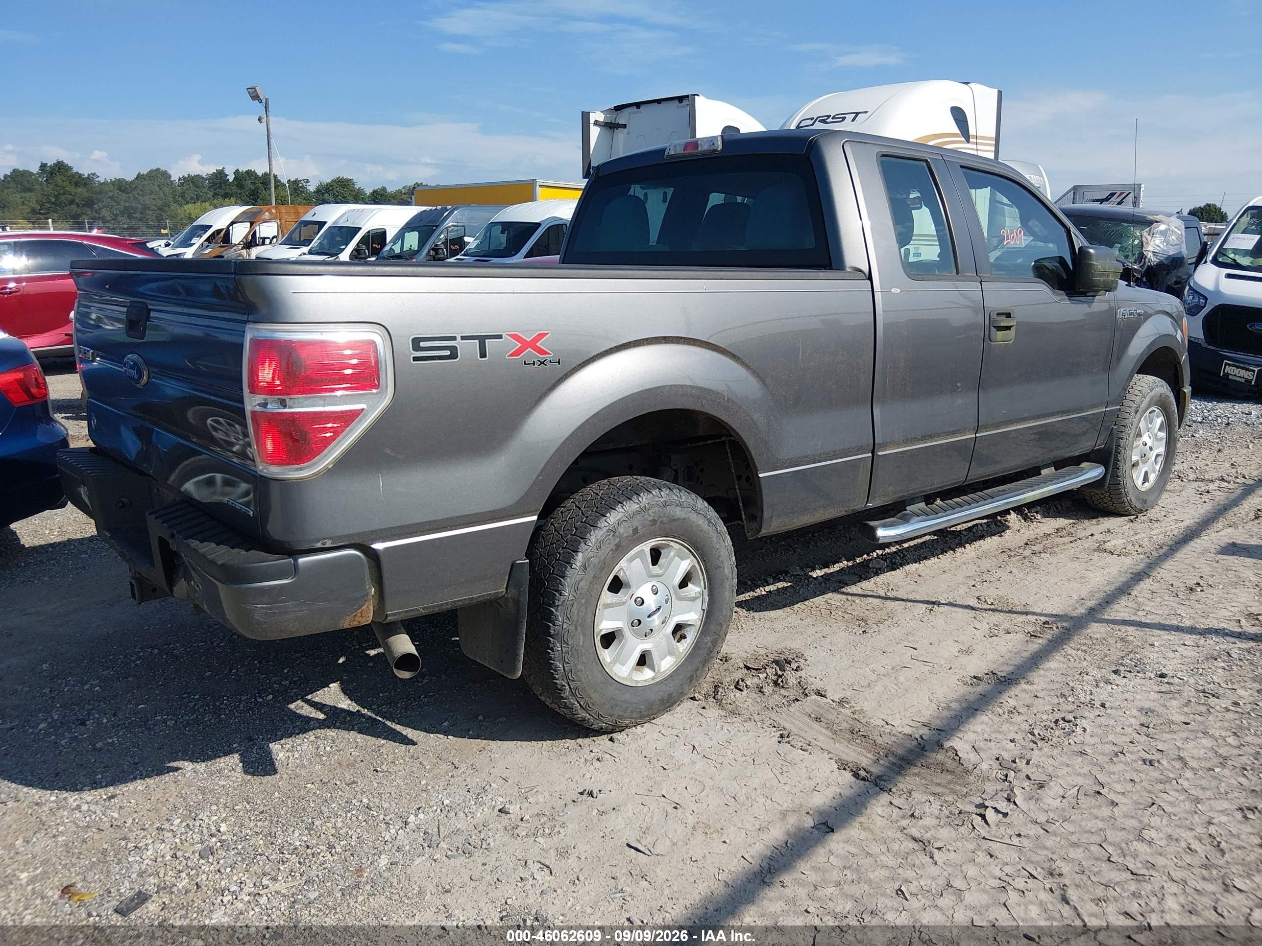 2011 Ford F-150 Stx Gray vin: 1FTEX1EM6BFB20095
